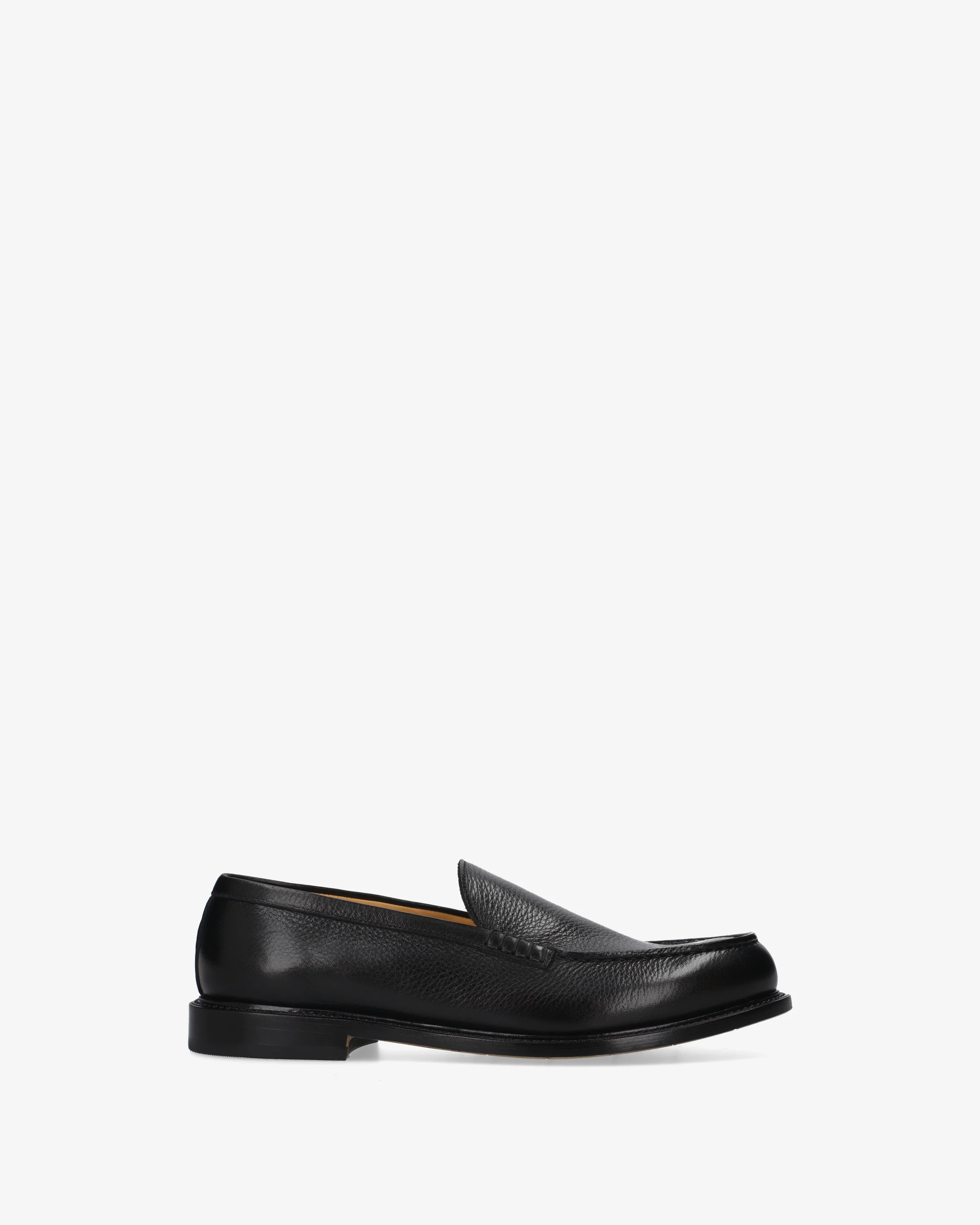 Tumbled-leather moccasin