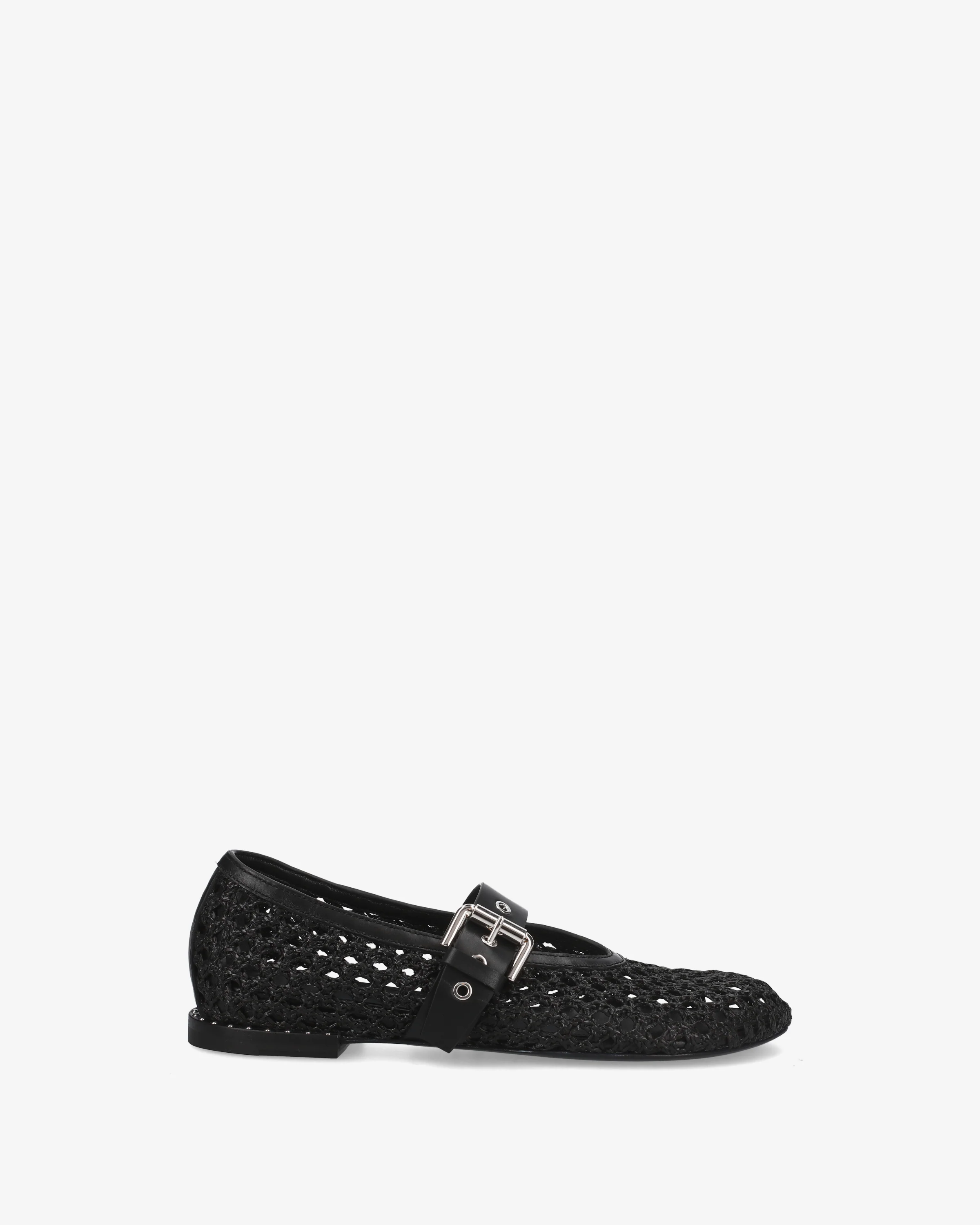 Mary Janes in rafia