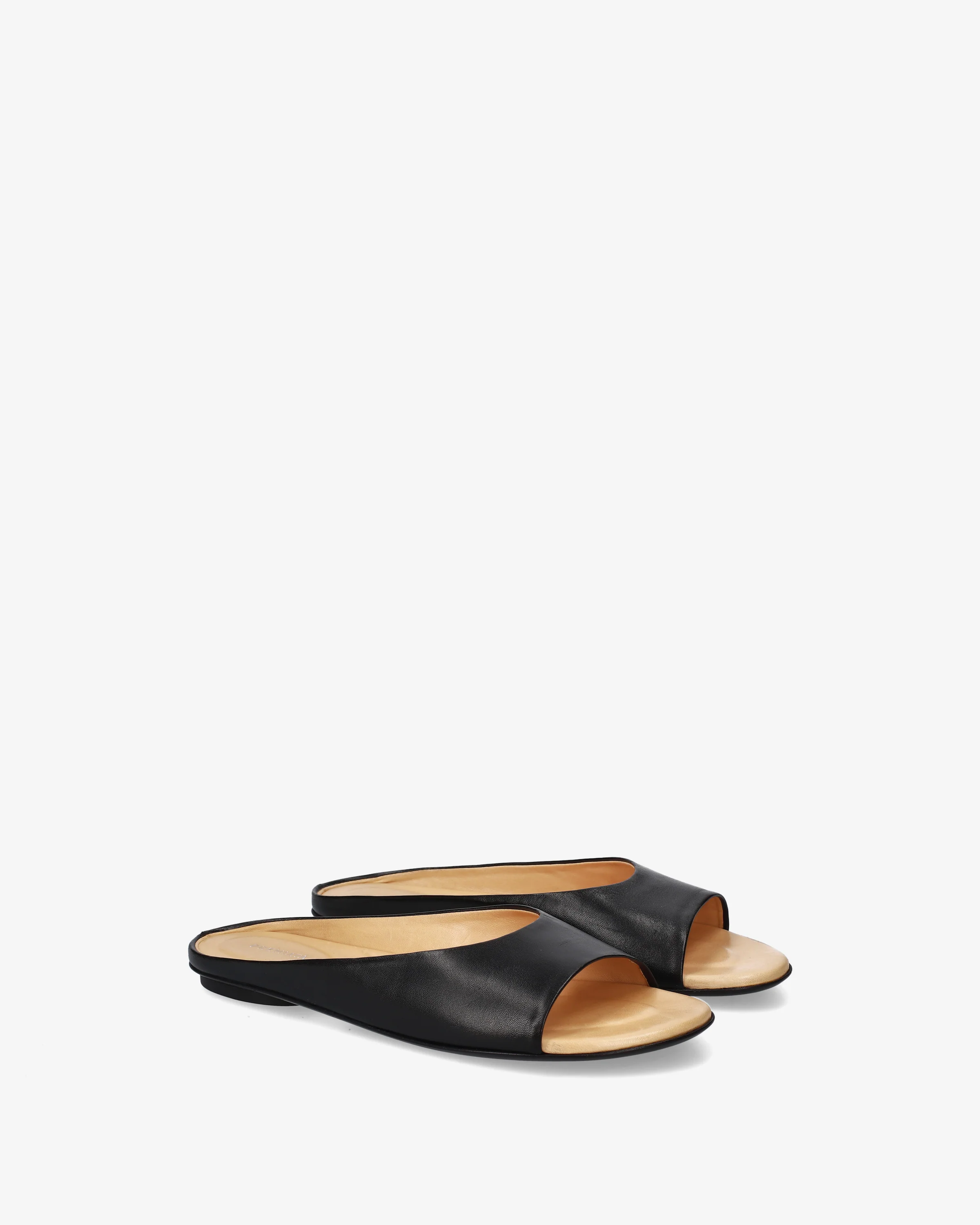 Flat leather sandals - Image 2