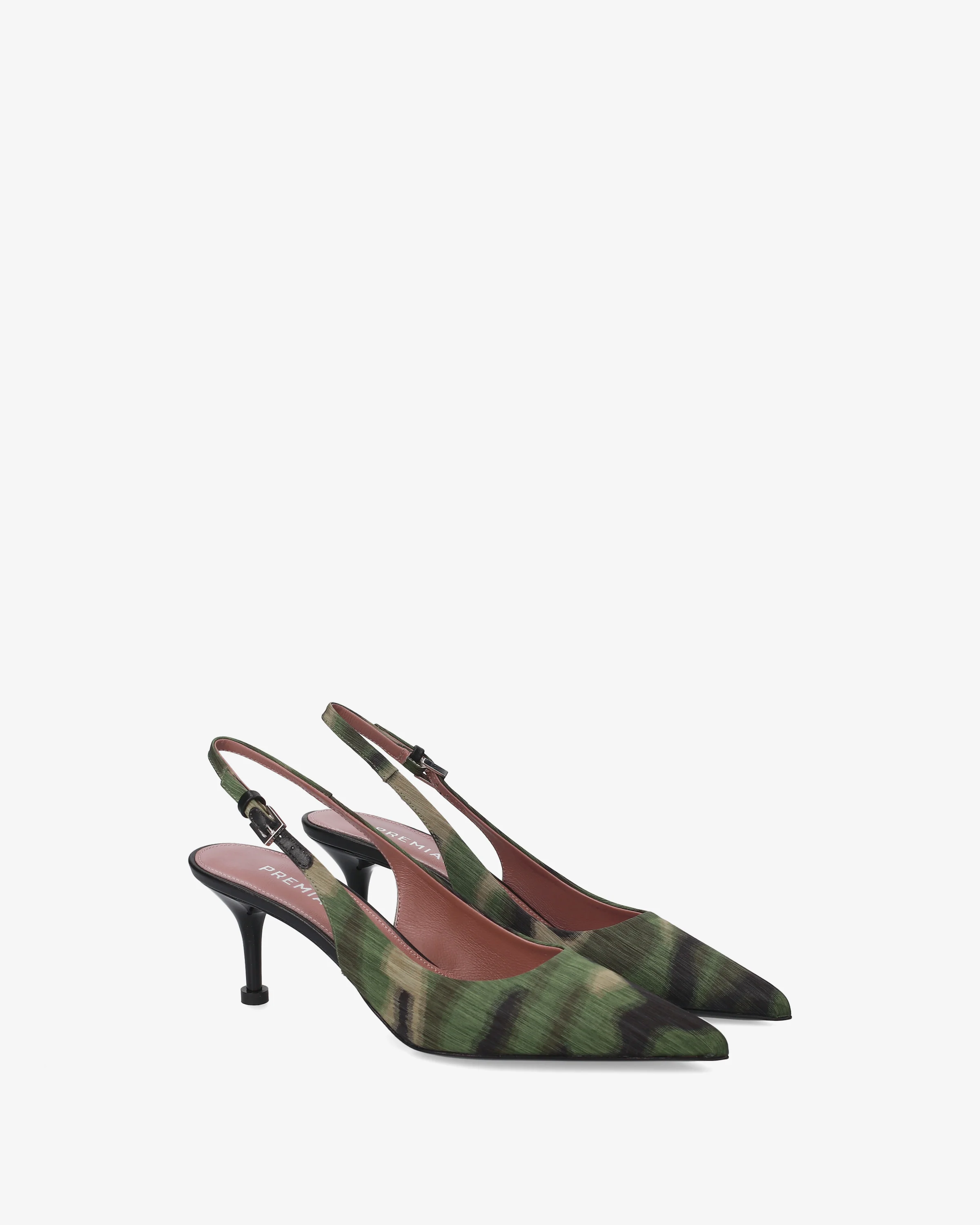 Slingback pumps in fabric - Image 2