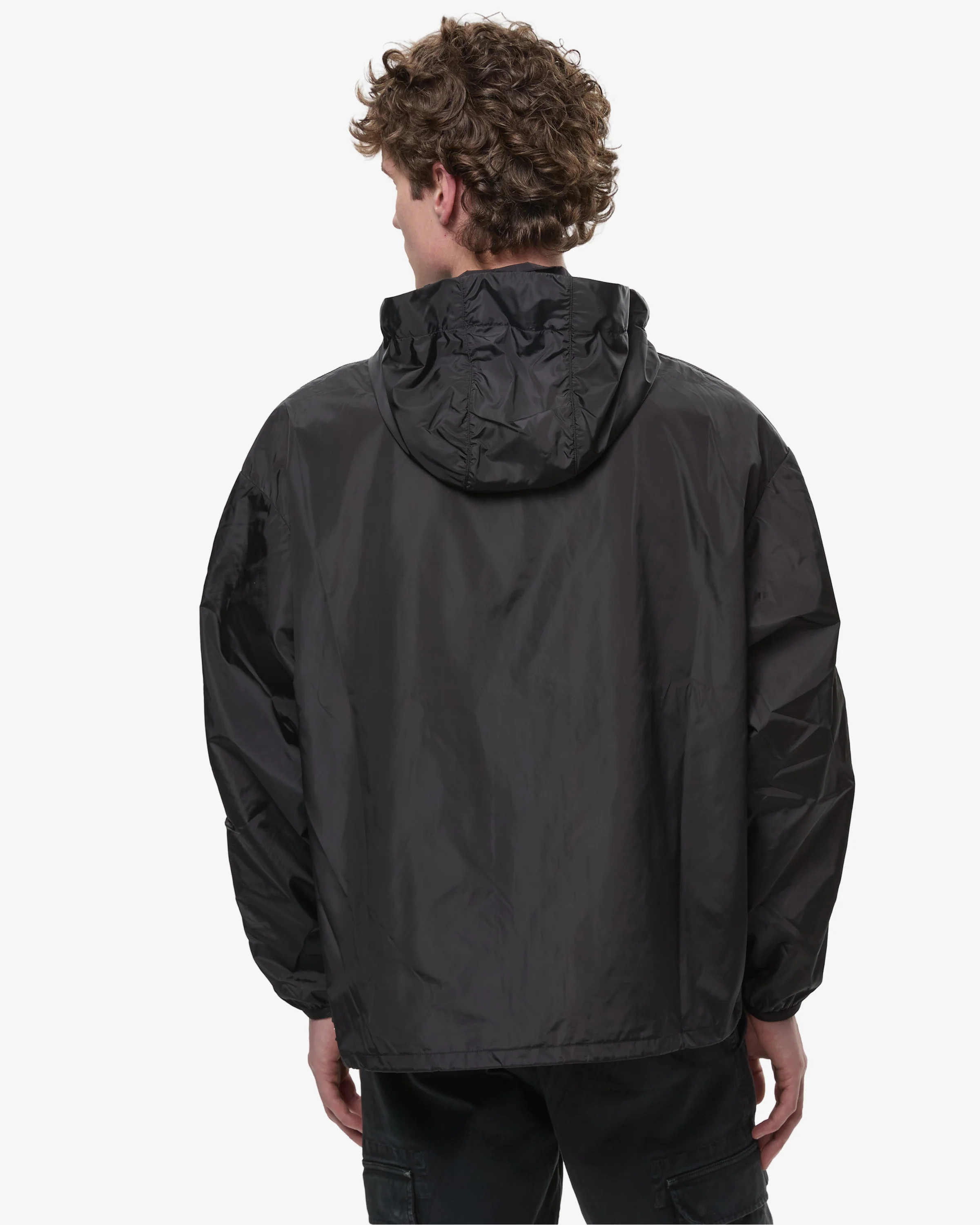 Light Nylon Wind Jacket Black - Image 5