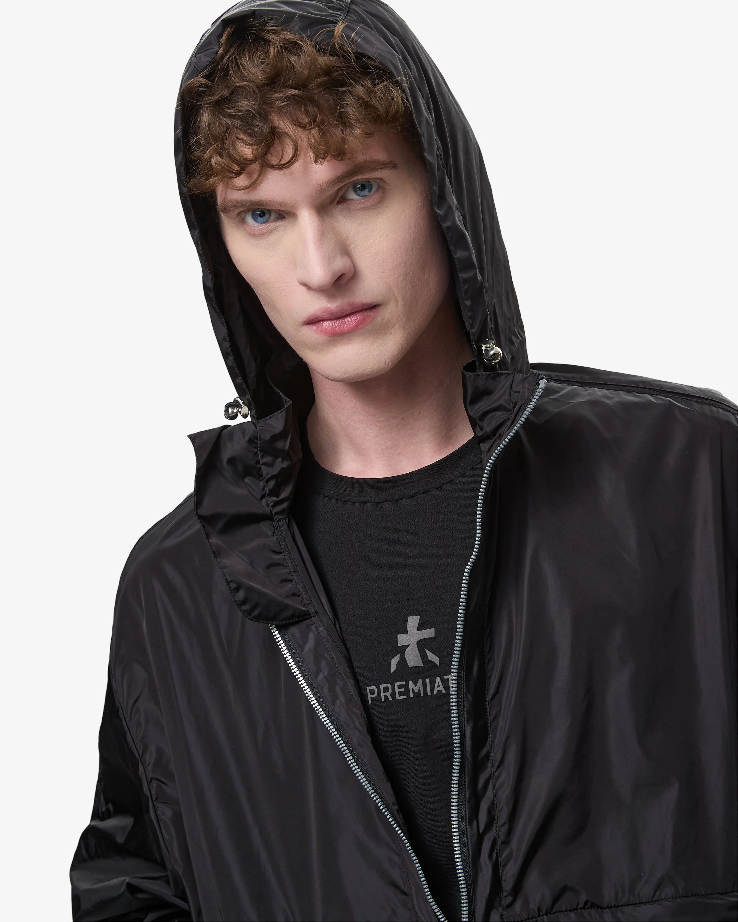 Light Nylon Wind Jacket Black - Image 6