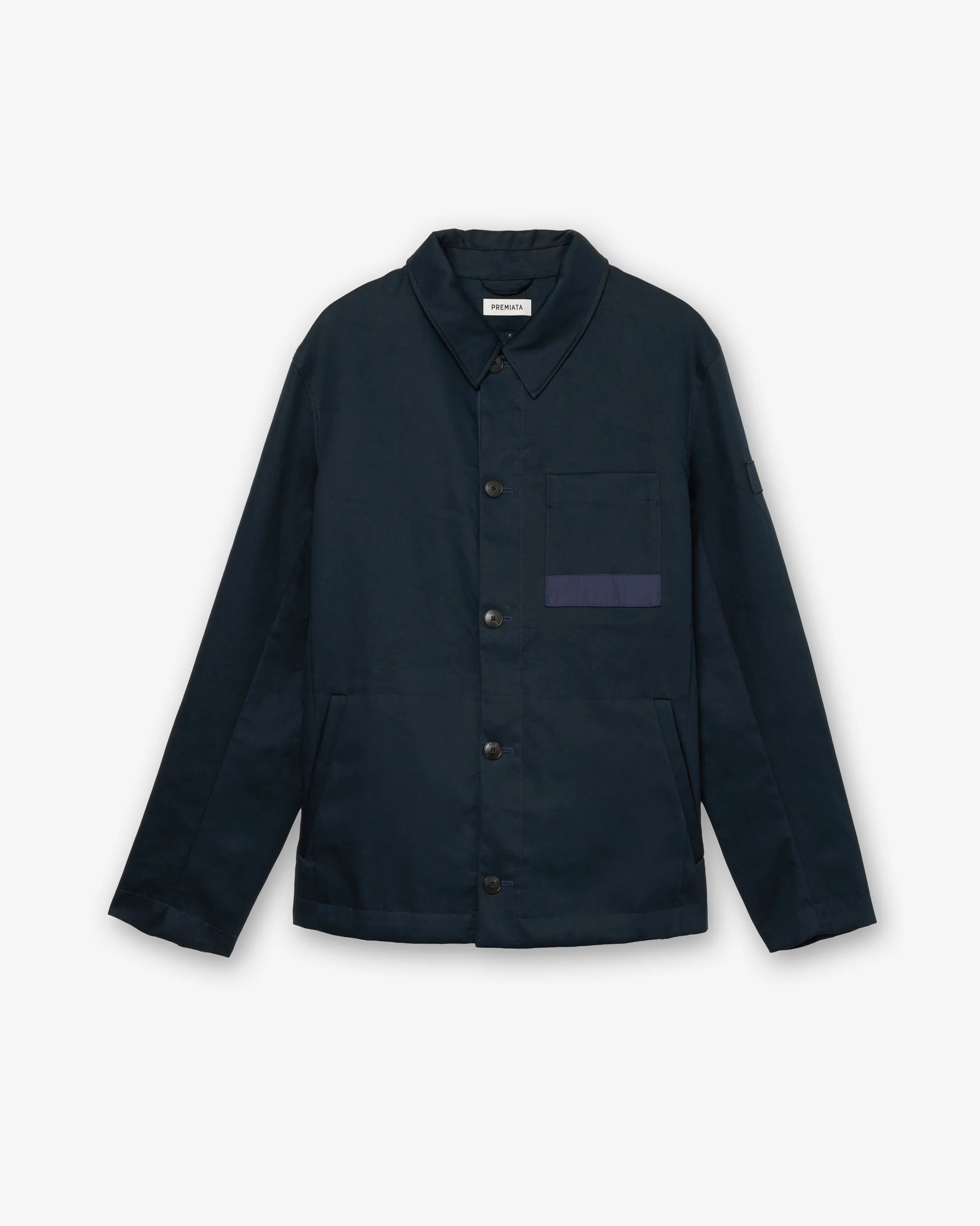 Cotton gabardine shirt jacket