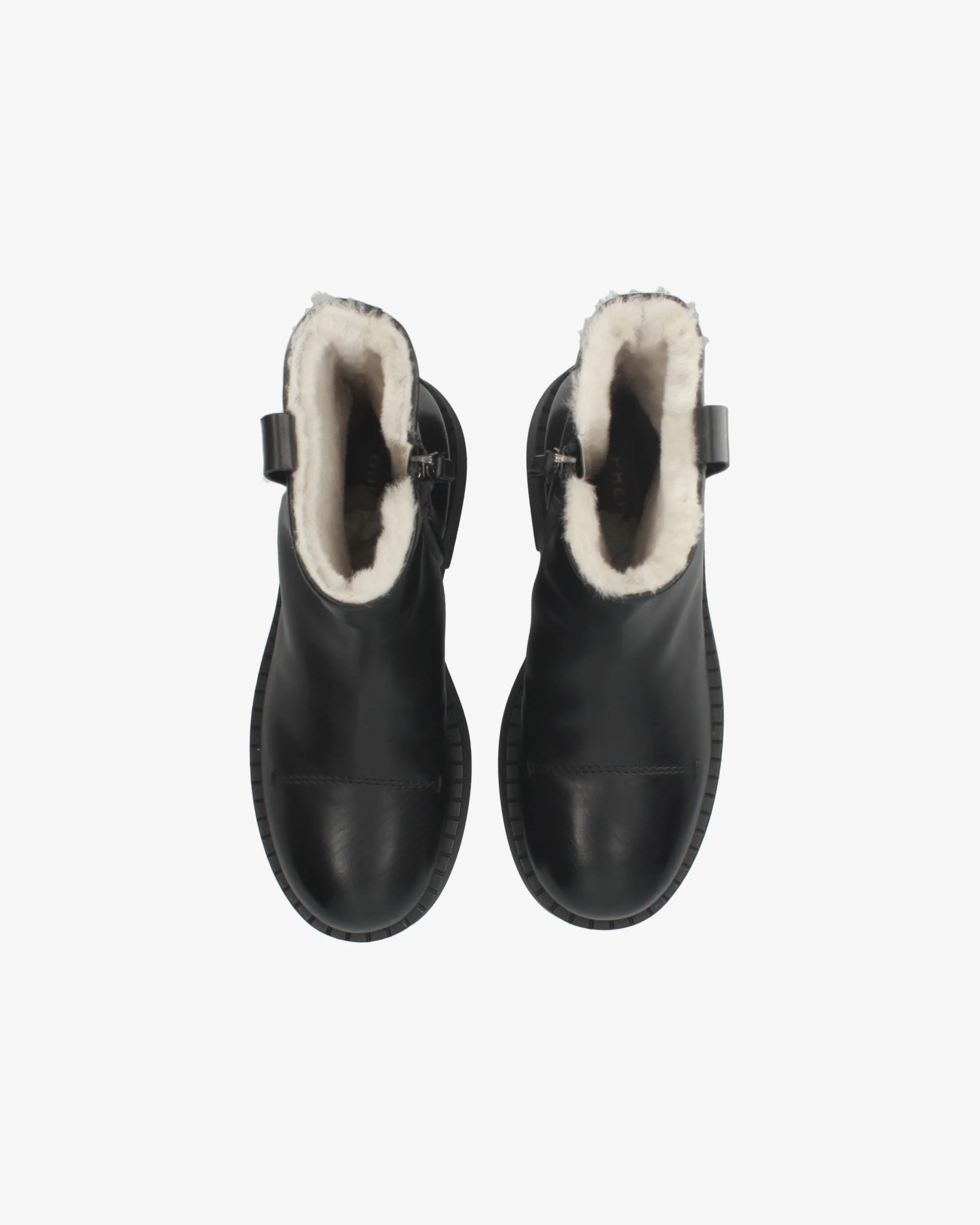 Leather platform ankle boots - Image 6