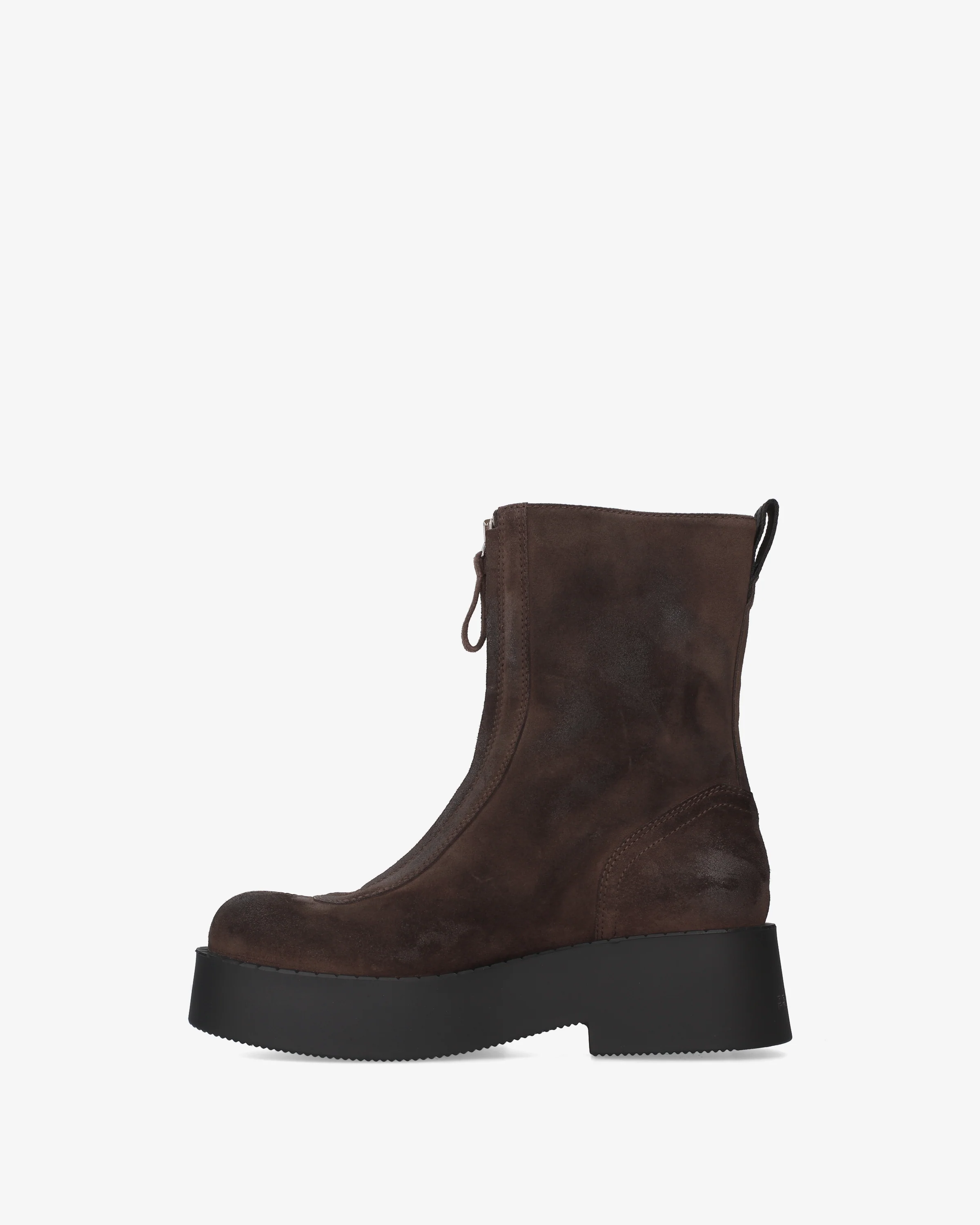 Suede platform ankle boots - Image 3