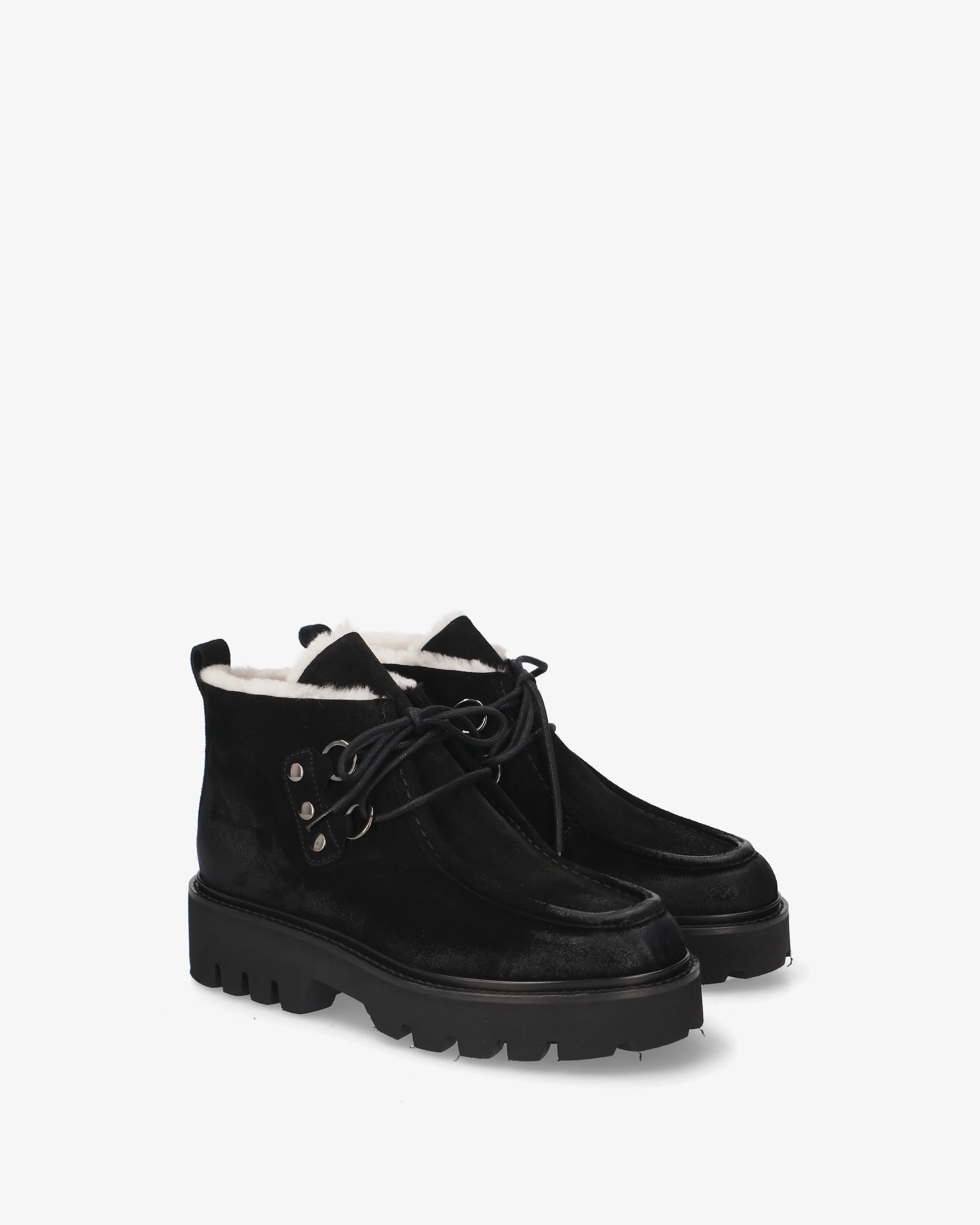 Suede ankle boots with sheepskin lining - Image 2