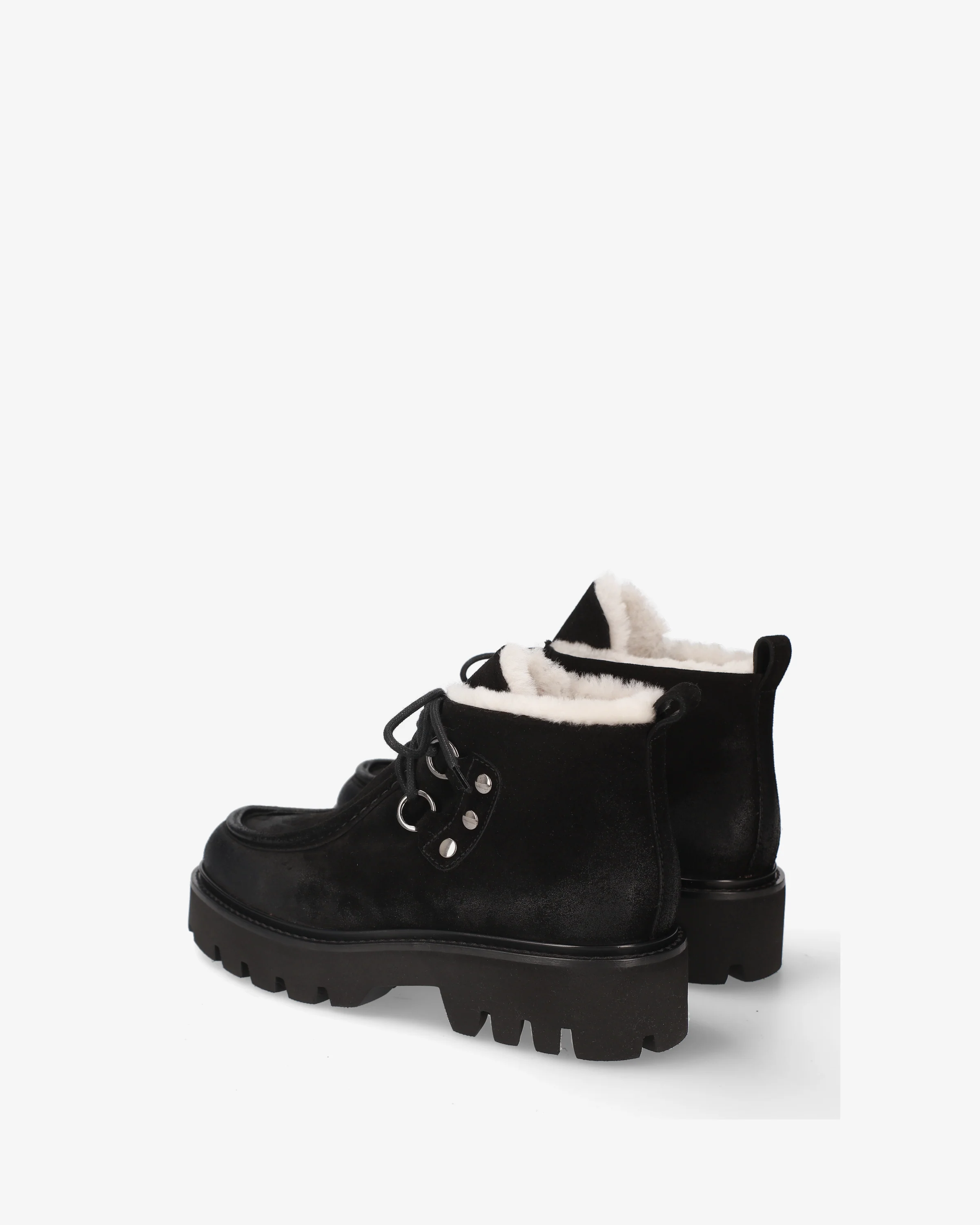 Suede ankle boots with sheepskin lining - Image 5