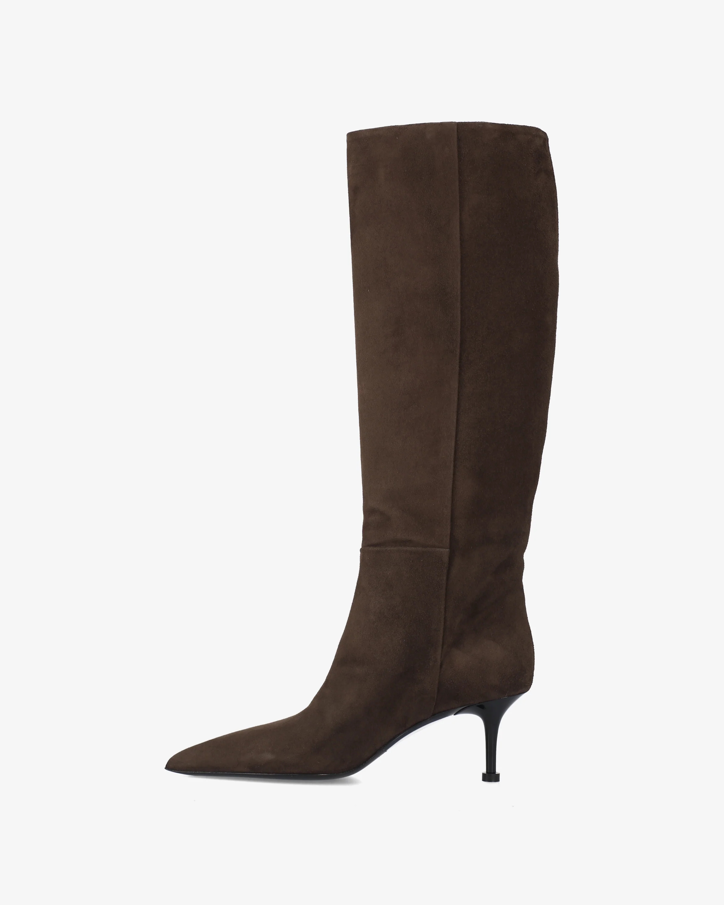 Dark Brown Suede Boots - Image 3
