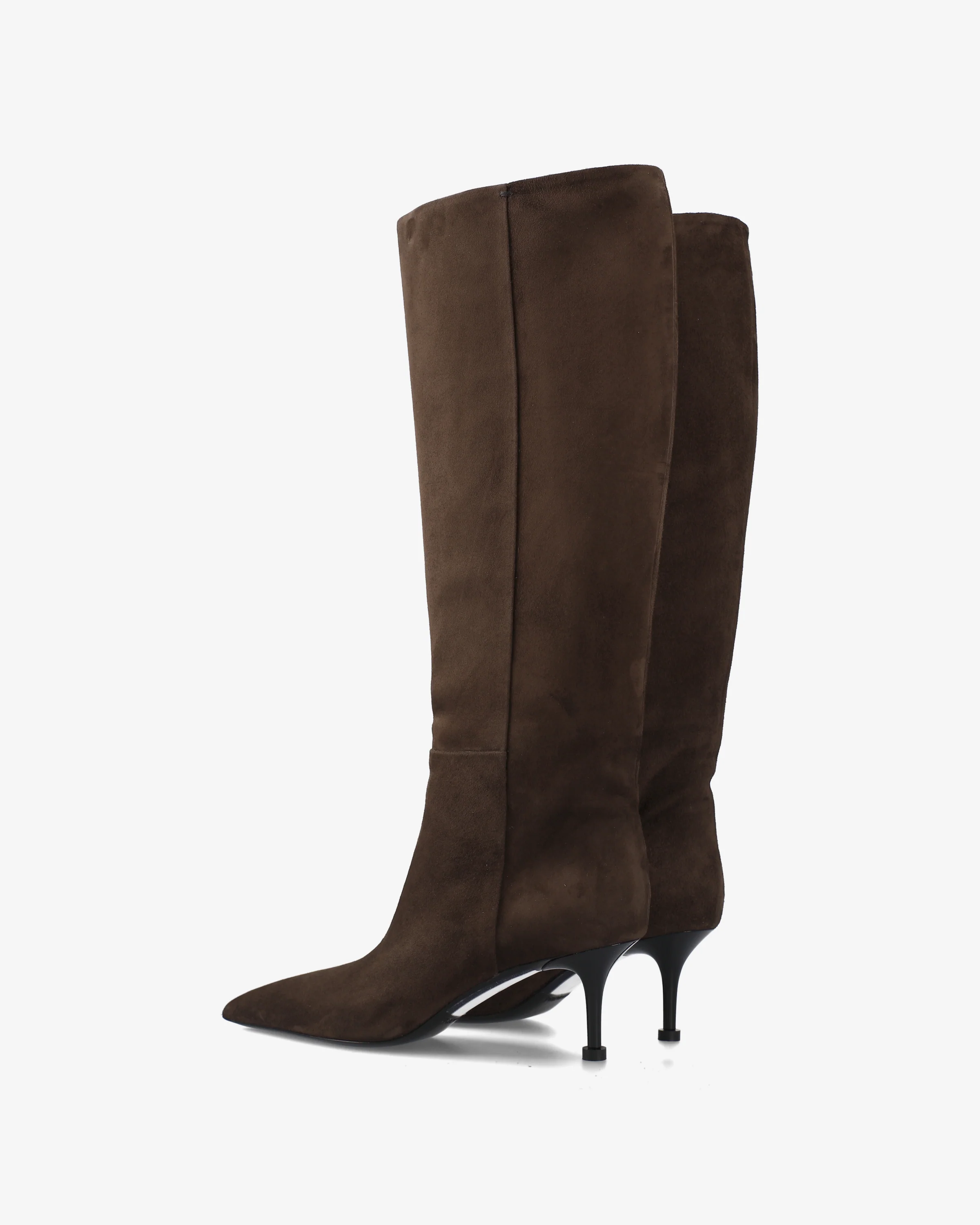 Dark Brown Suede Boots - Image 5