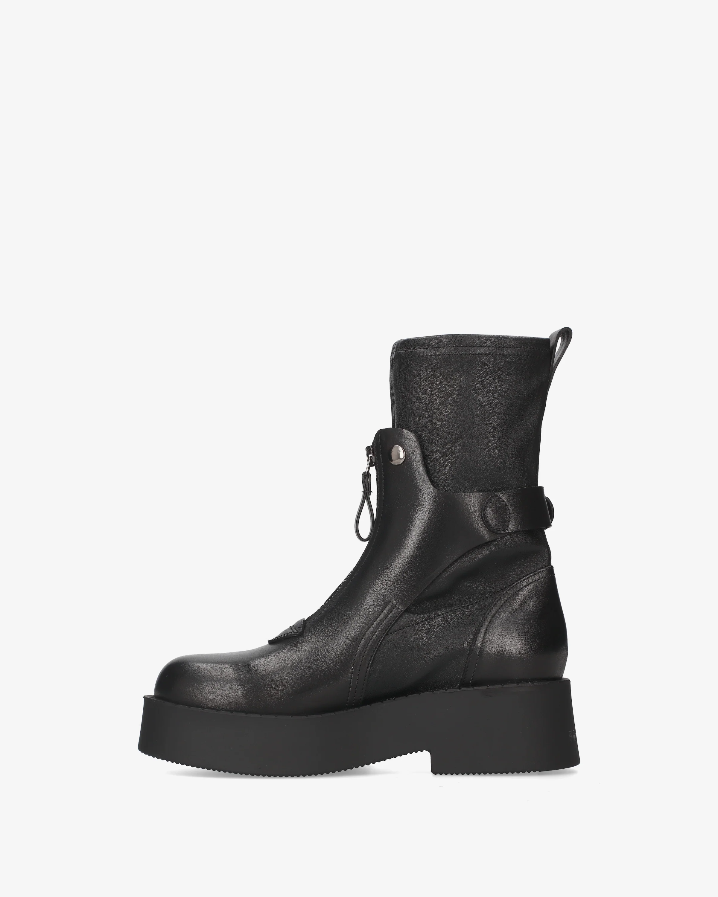 Leather ankle boots with a studded strap - Image 3