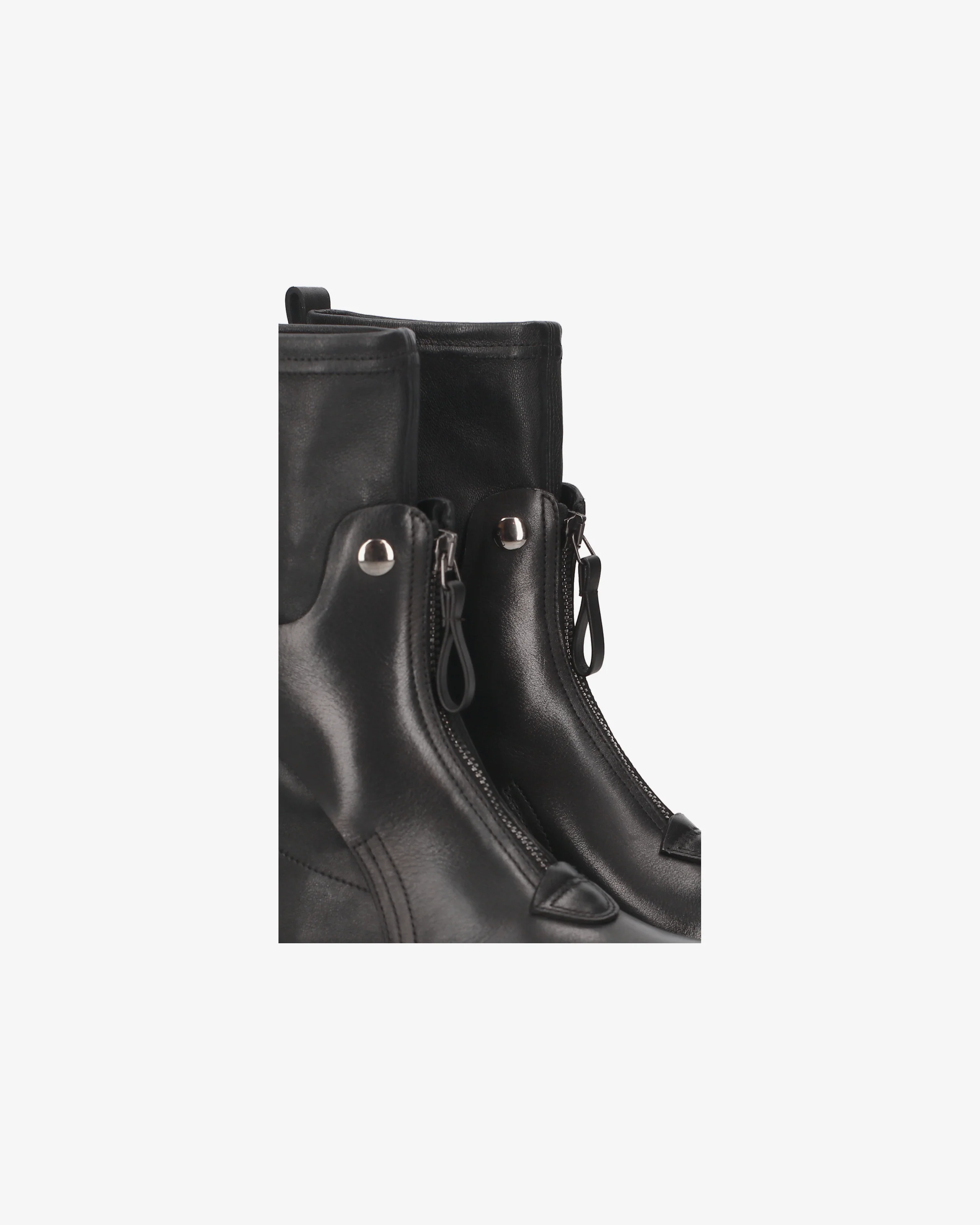 Leather ankle boots with a studded strap - Image 6
