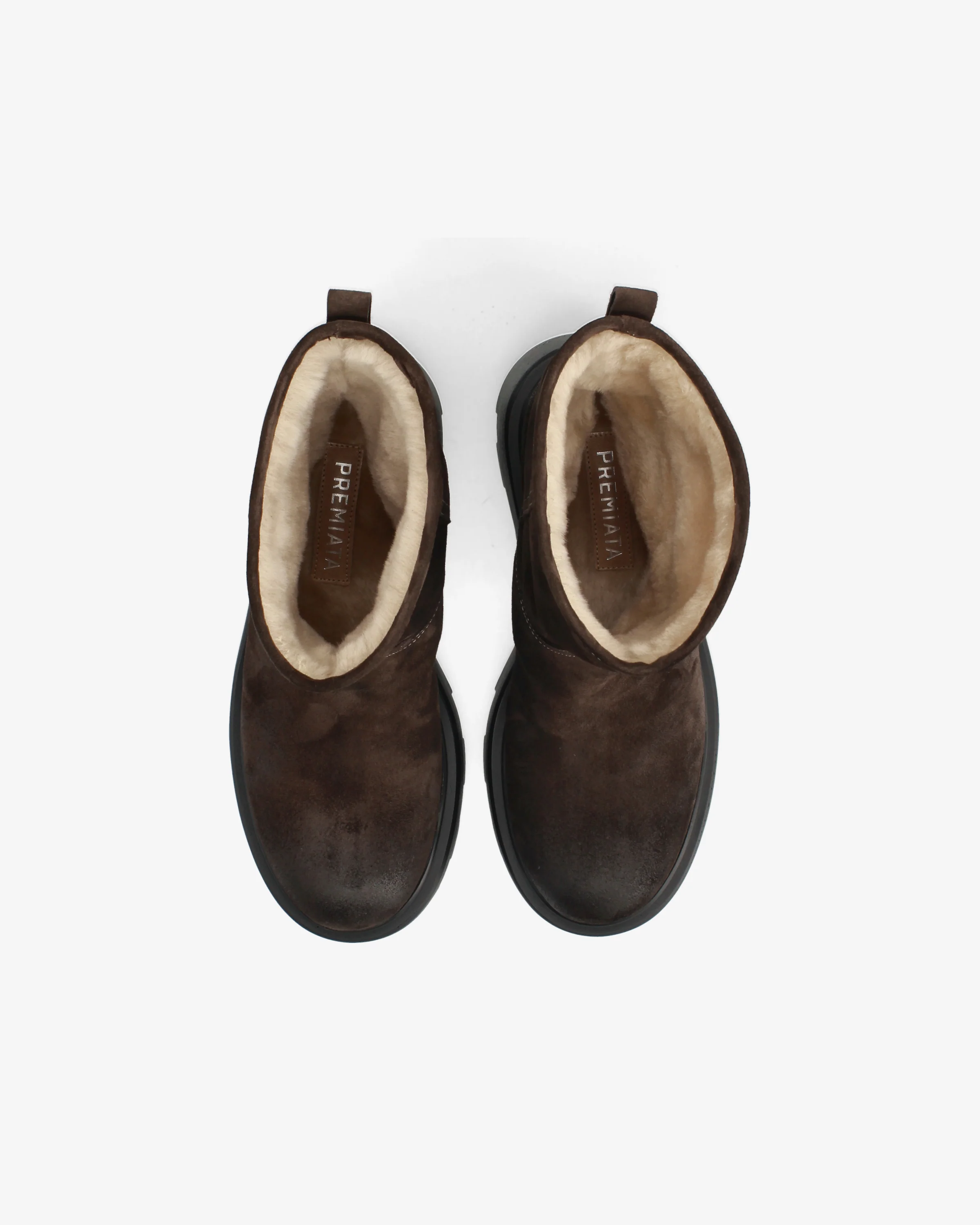 Split-leather ankle boots with a thick sole - Image 6