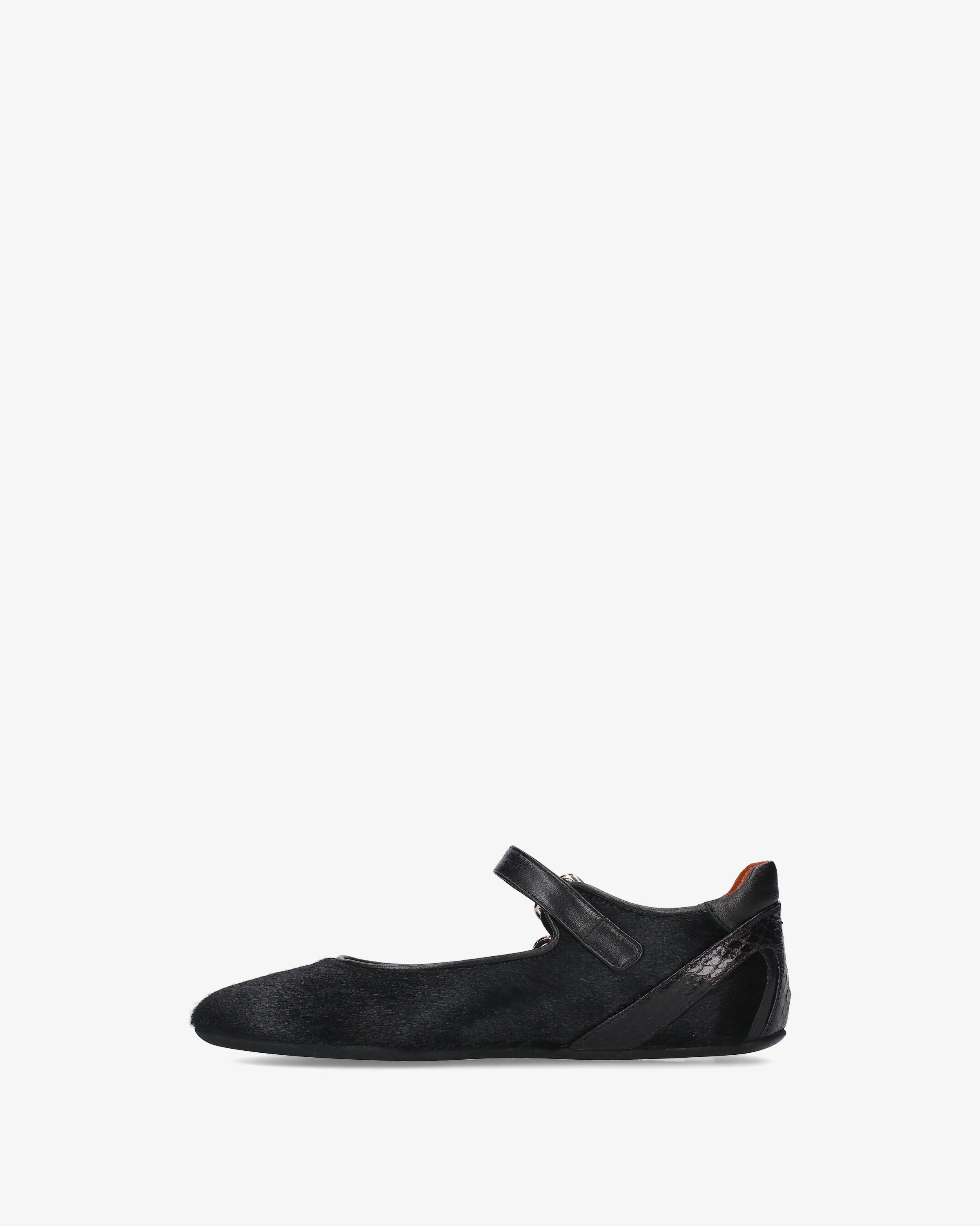 Pony-skin Mary Jane flats with a buckle - Image 3