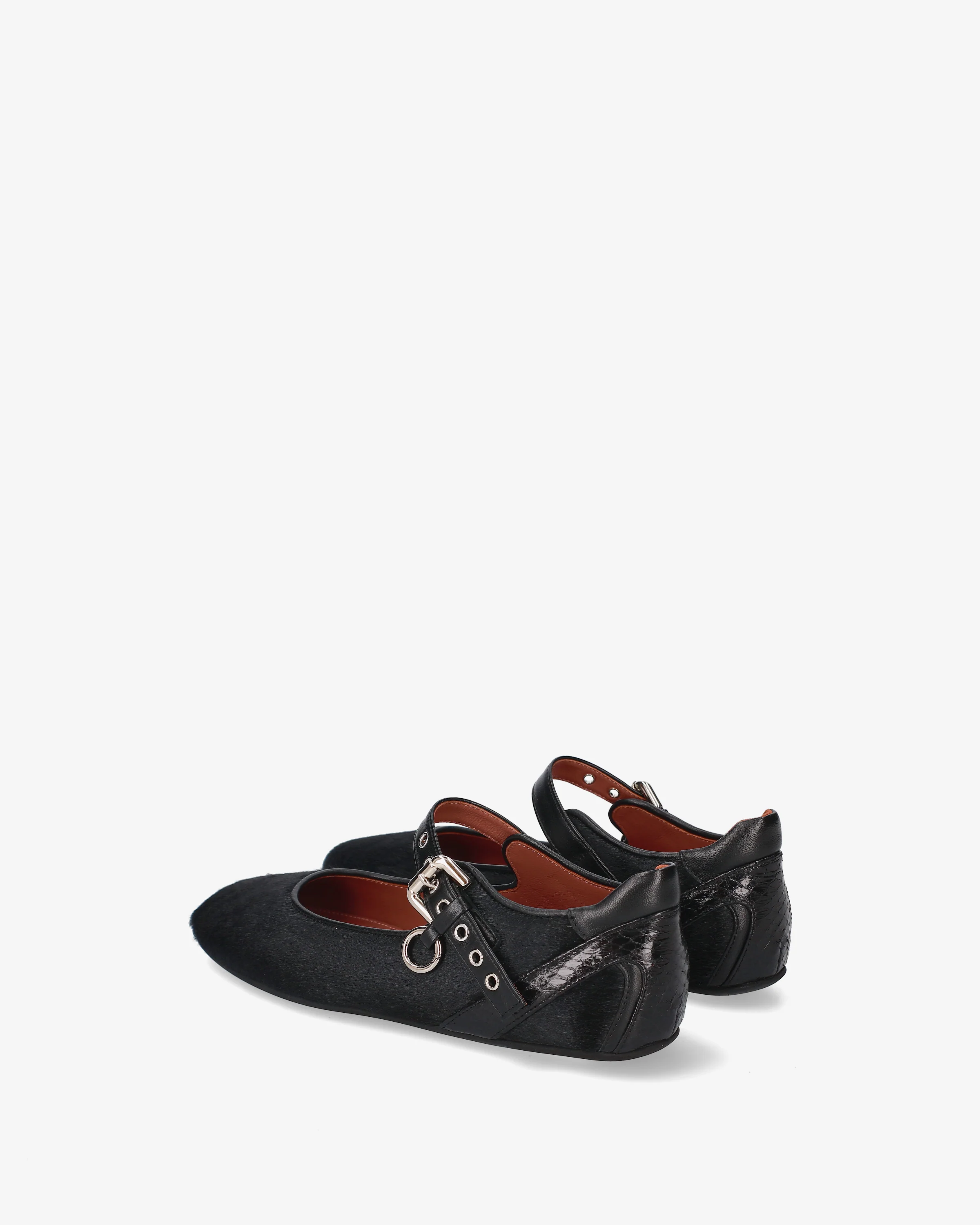 Pony-skin Mary Jane flats with a buckle - Image 5