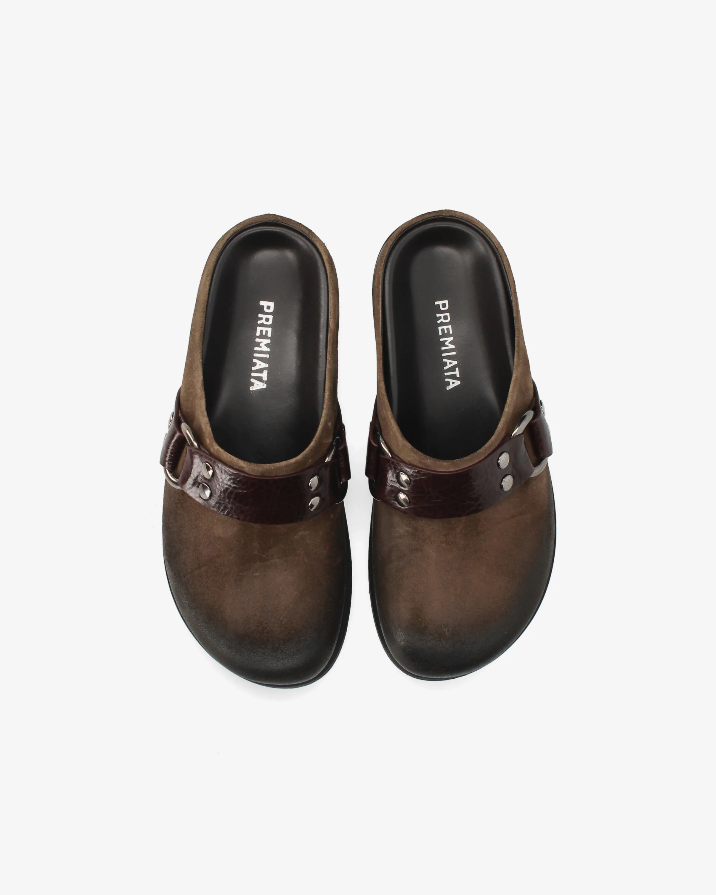 Brushed leather mules - Image 6