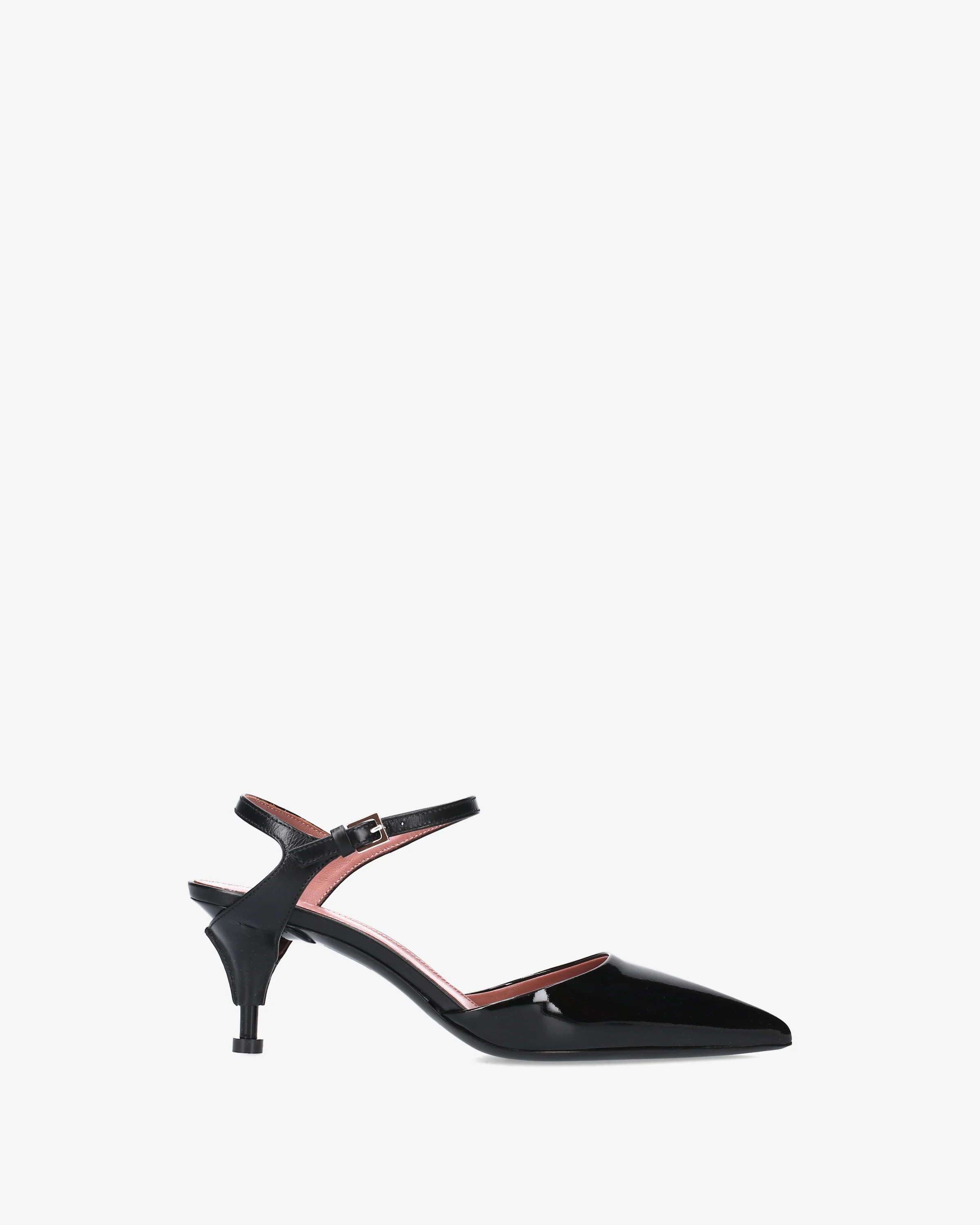 Patent leather slingback pumps