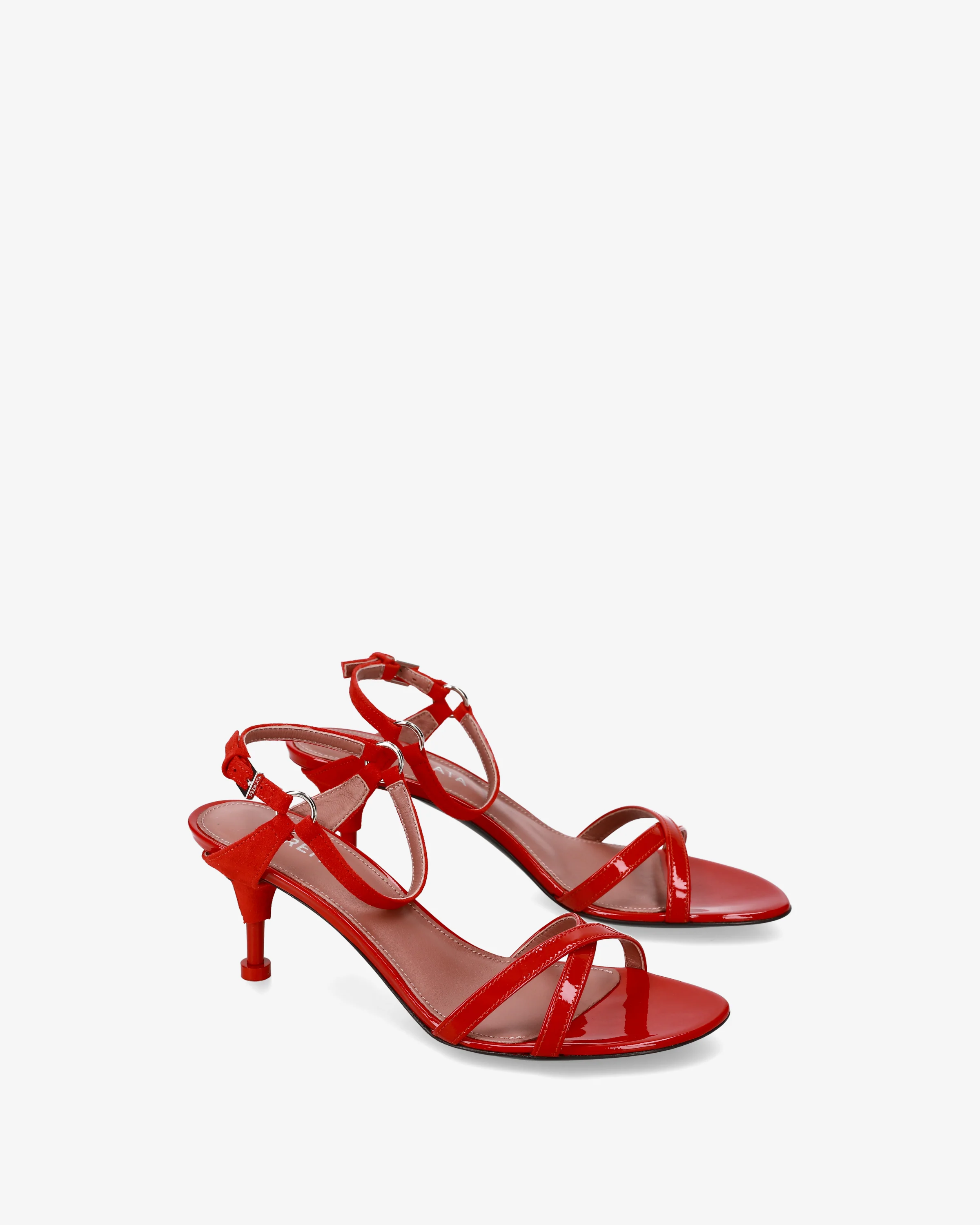 Patent leather and suede sandals - Image 2