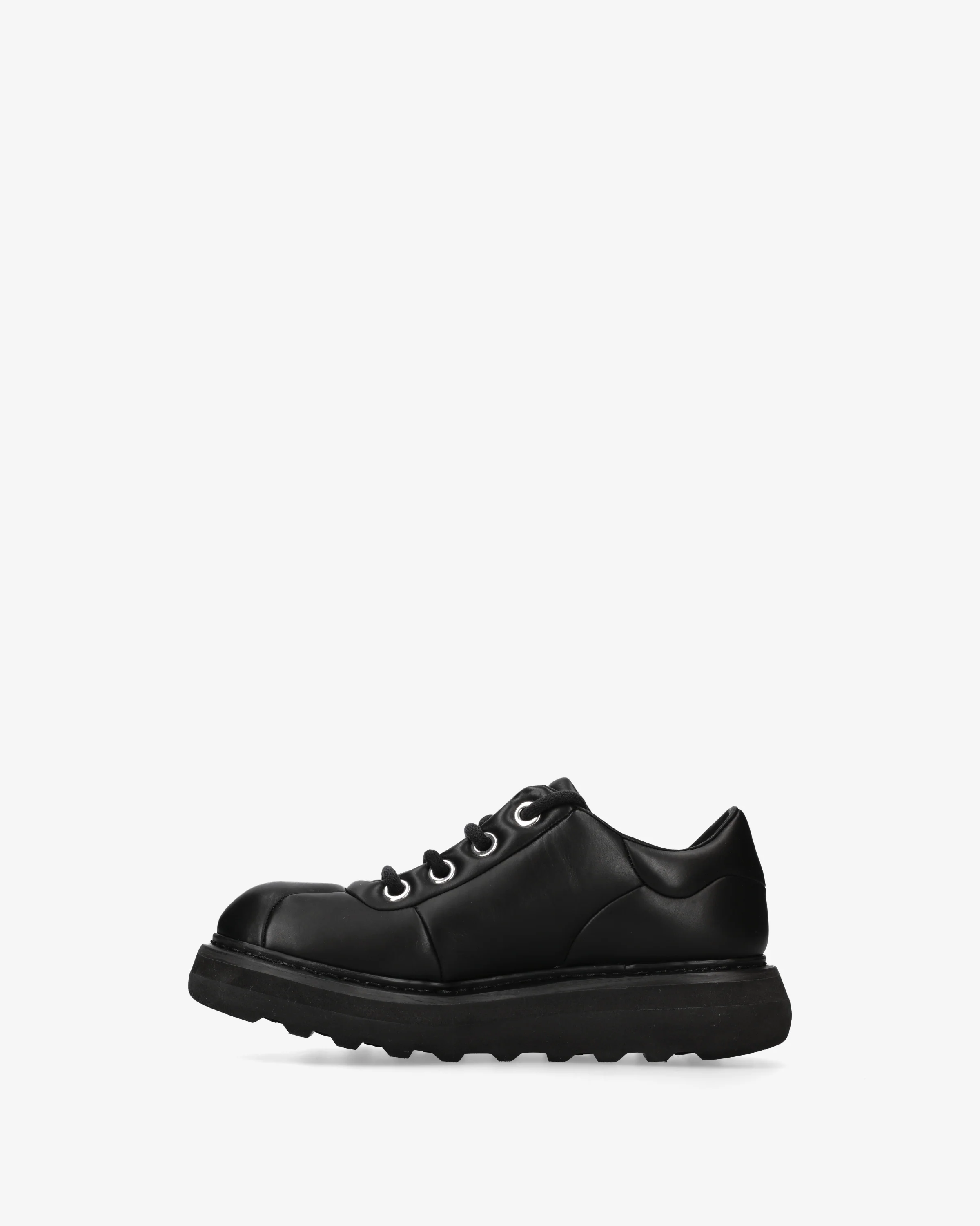 Black Leather Laced Shoes - Image 3