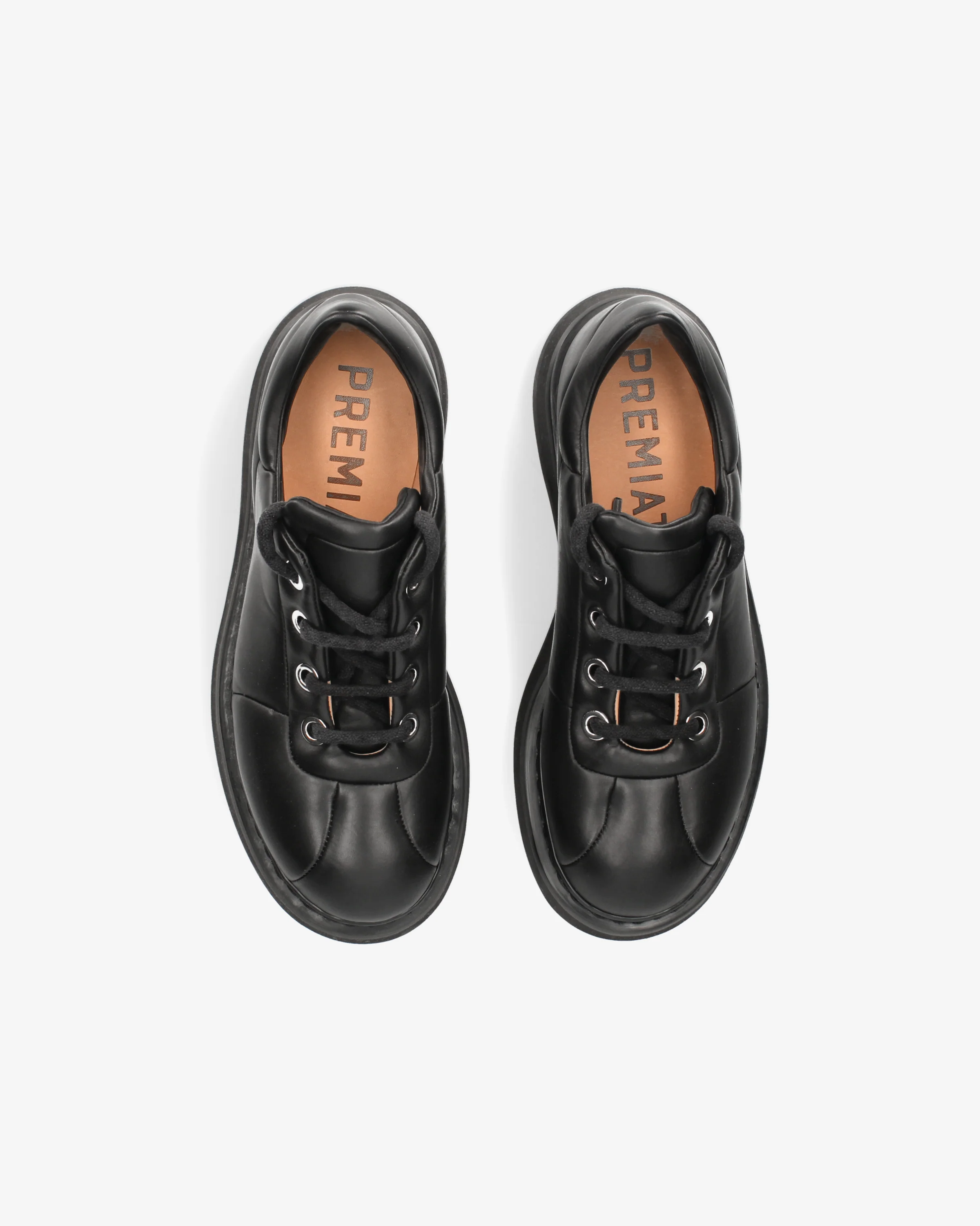 Black Leather Laced Shoes - Image 6