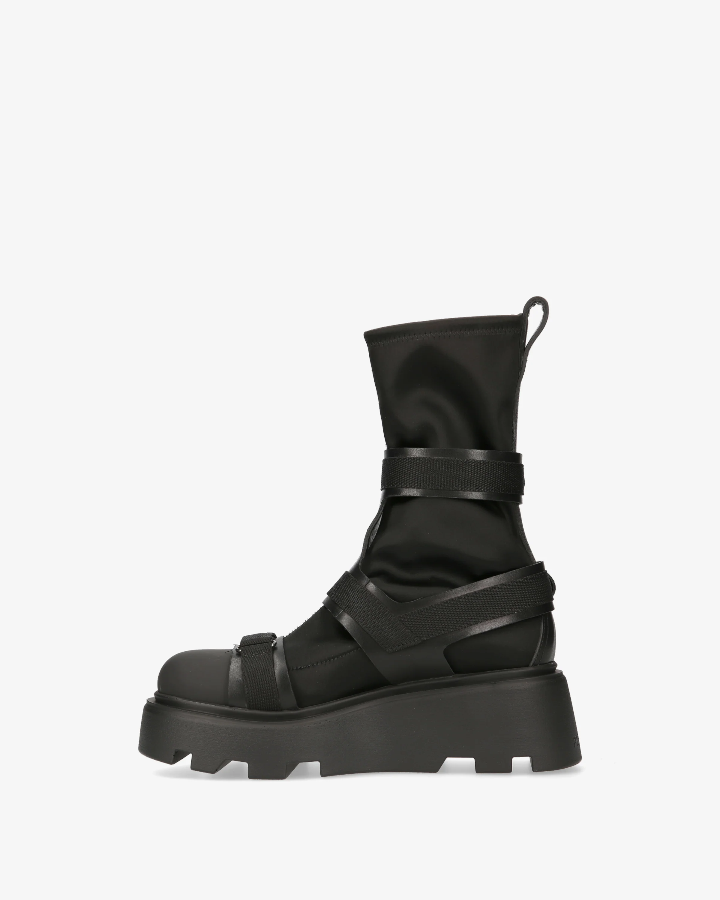 satin and velcro booties - Image 3