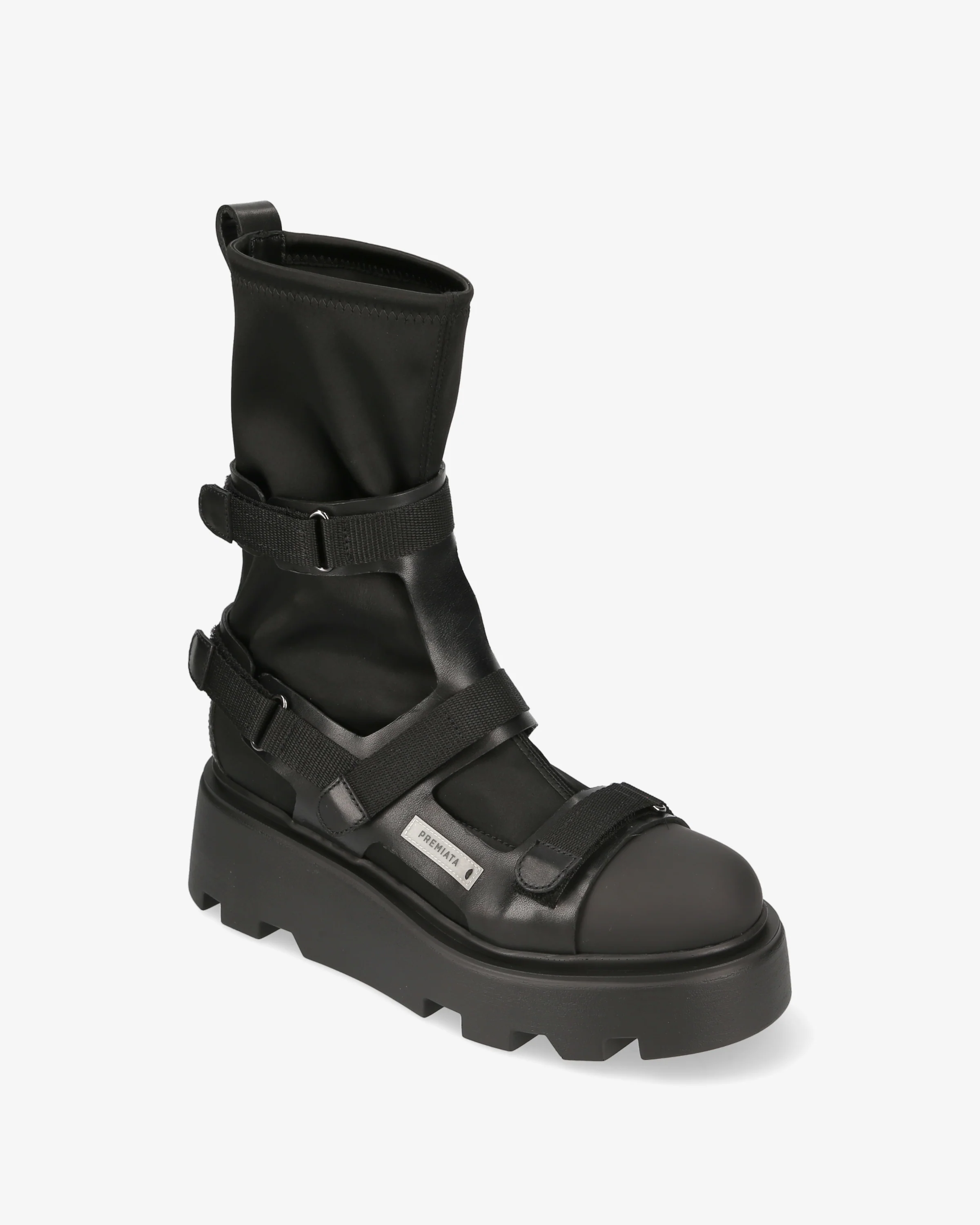 satin and velcro booties - Image 4