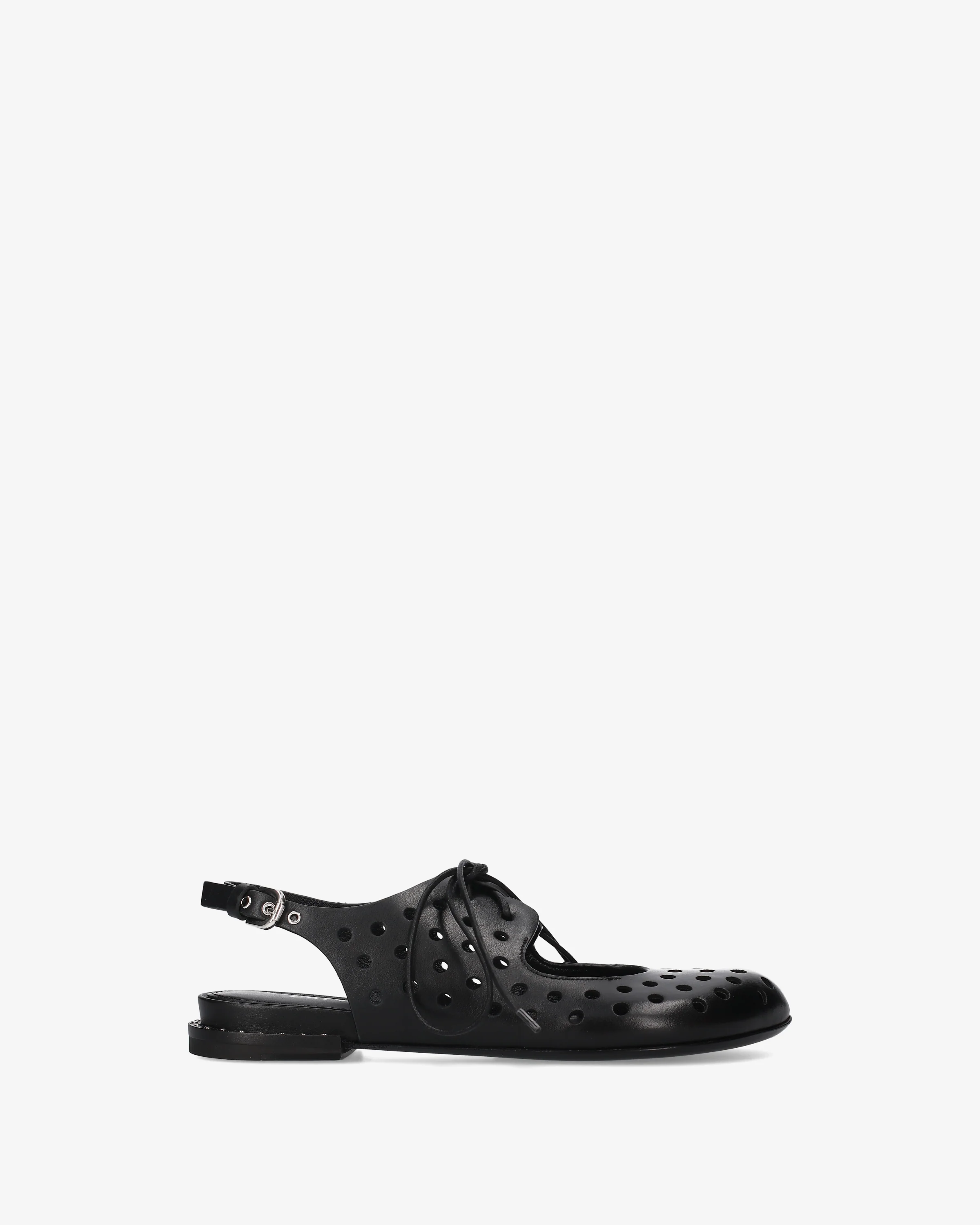 Leather slingback