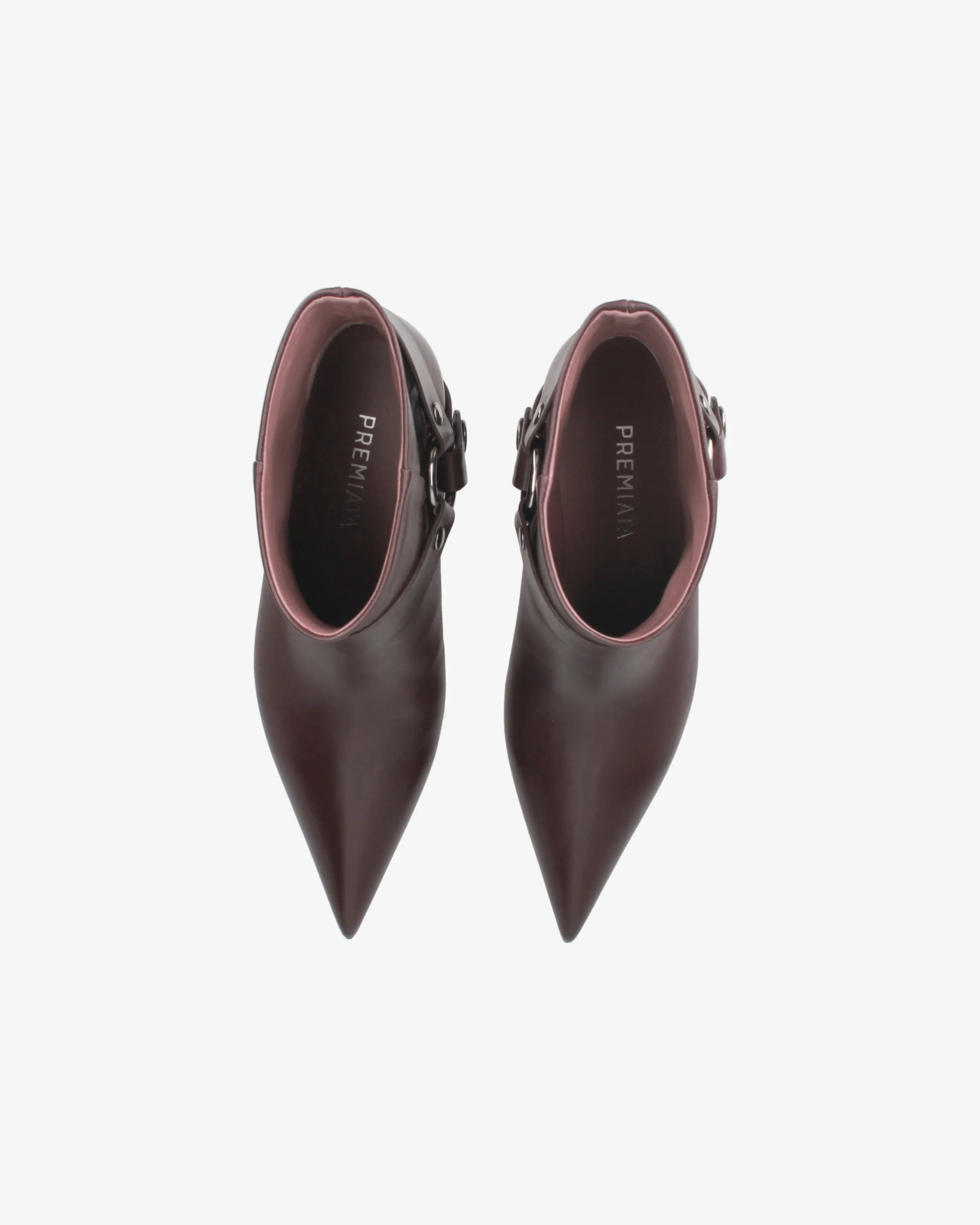 Bordeaux Leather Ankle Boots - Image 6