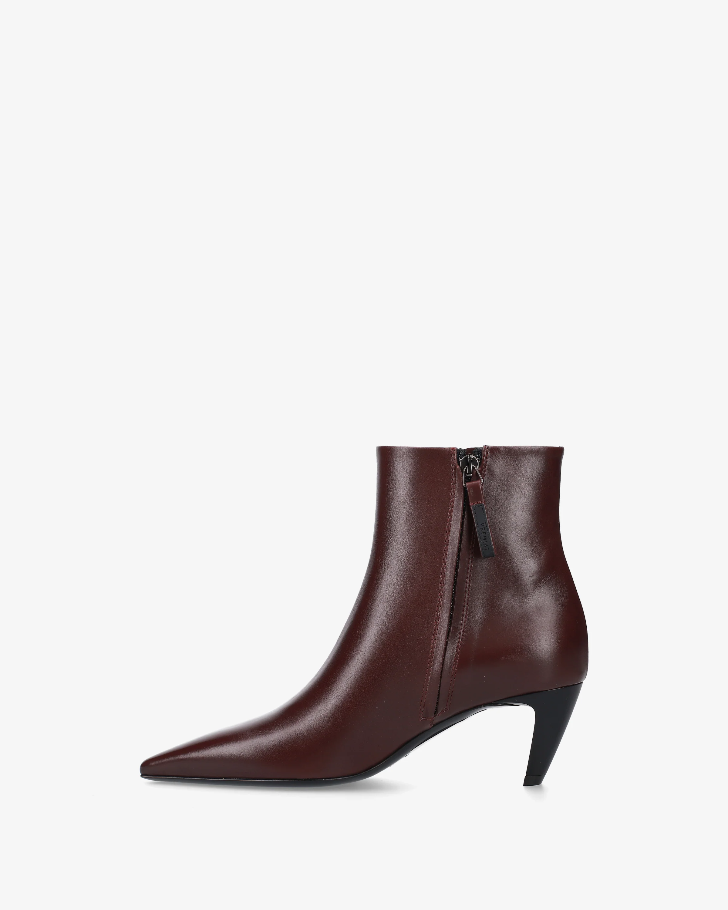 Stivaletti in Pelle Bordeaux - Image 3