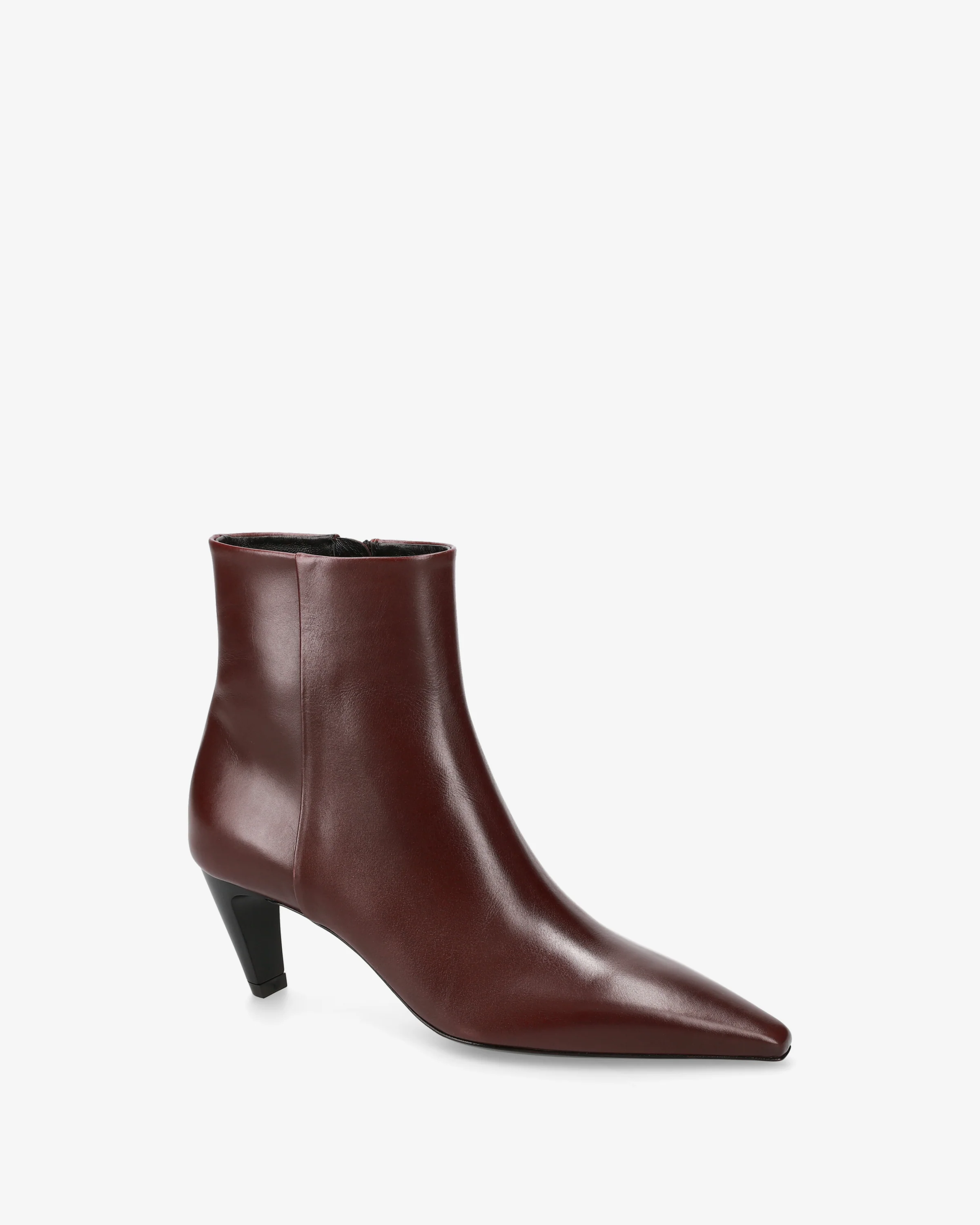 Stivaletti in Pelle Bordeaux - Image 4