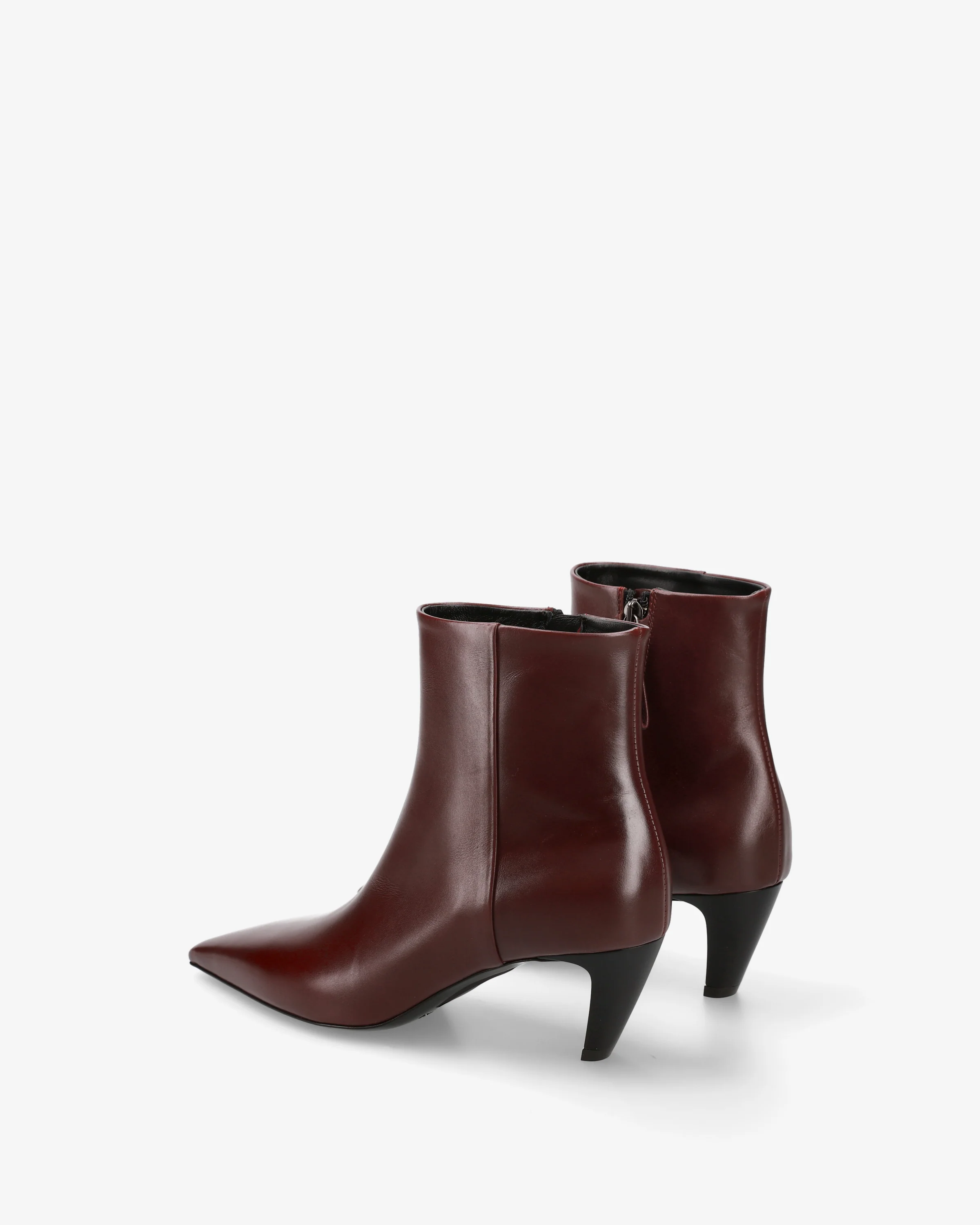 Stivaletti in Pelle Bordeaux - Image 5
