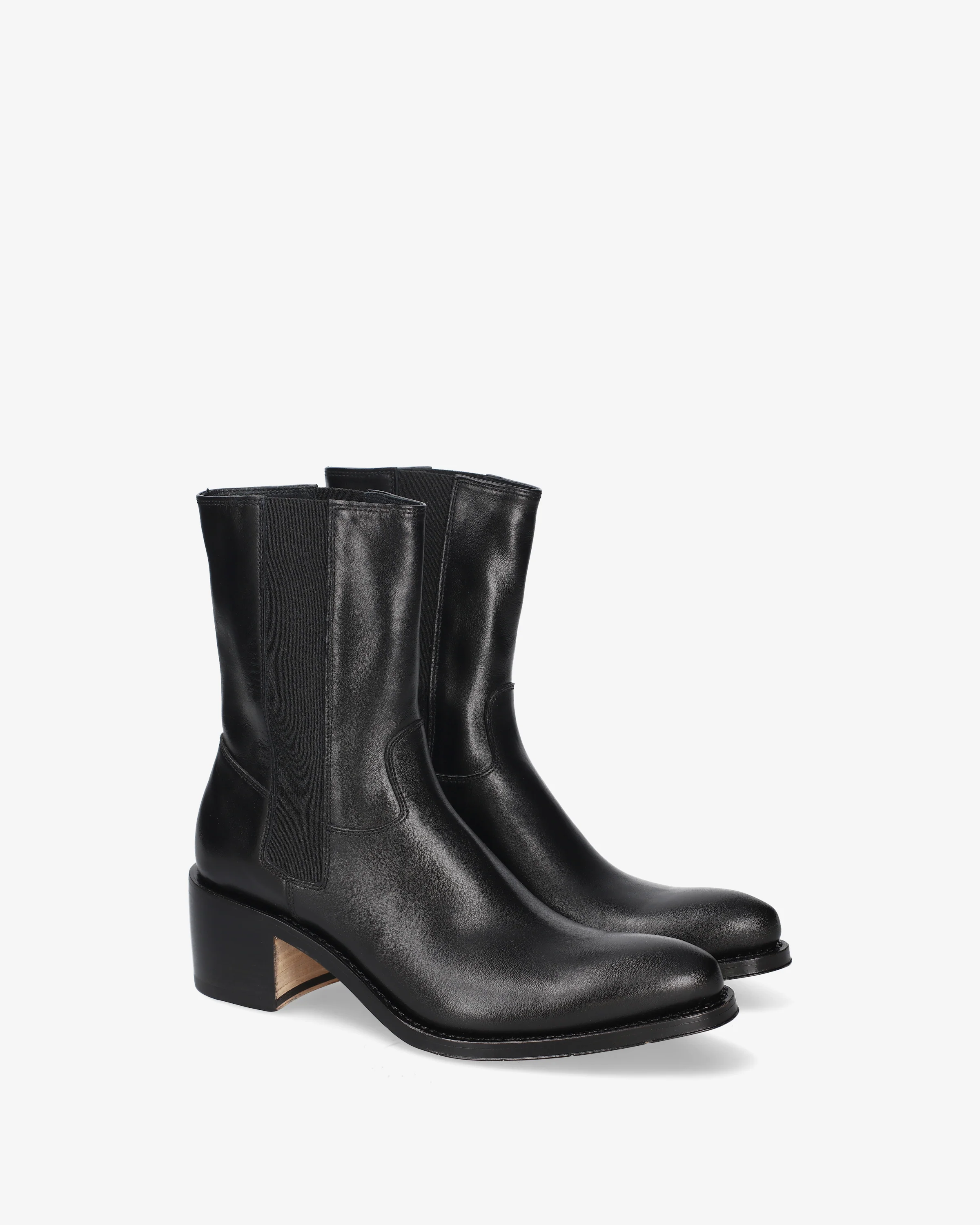 Black Leather Boots - Image 2