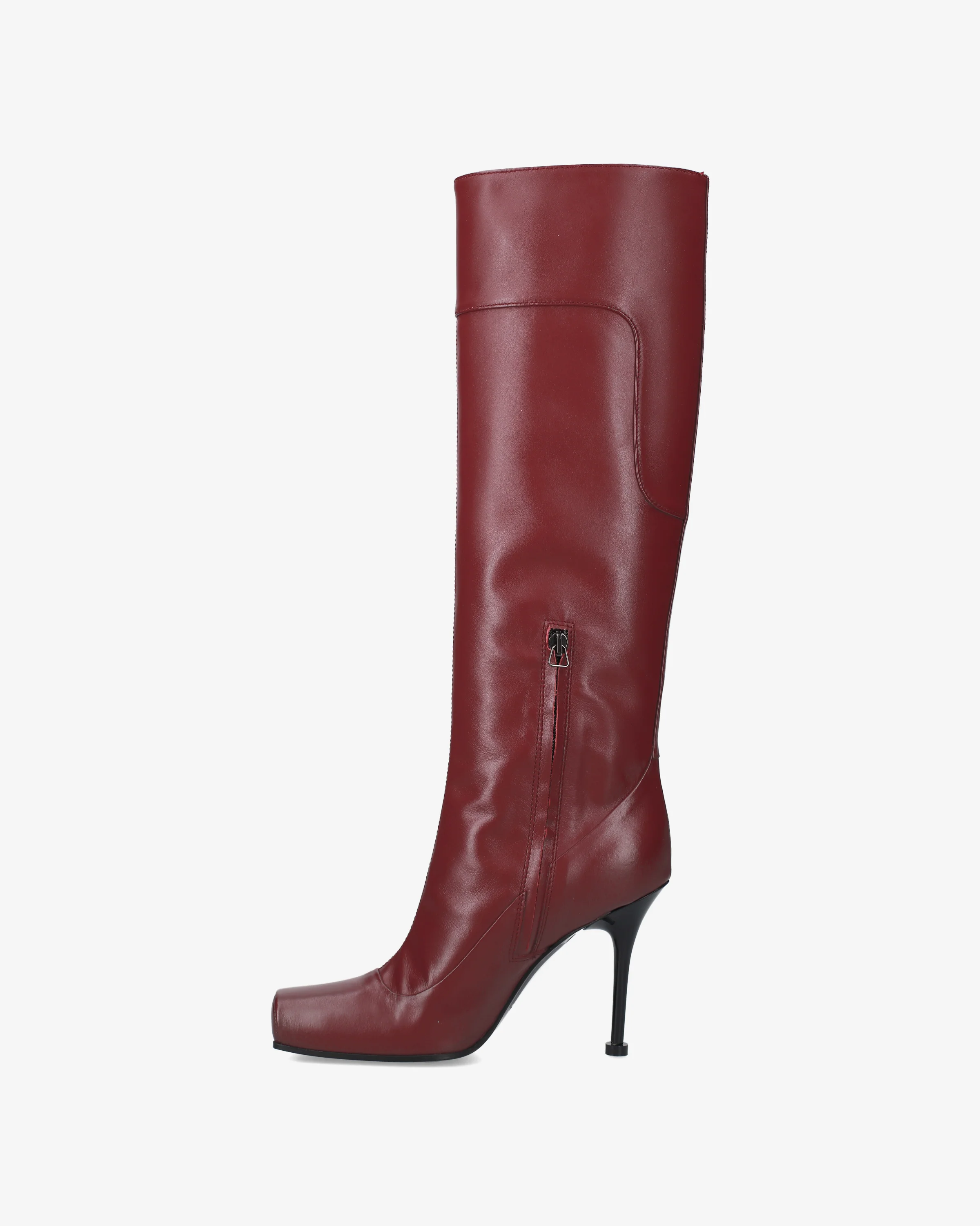Red Leather Boots - Image 3