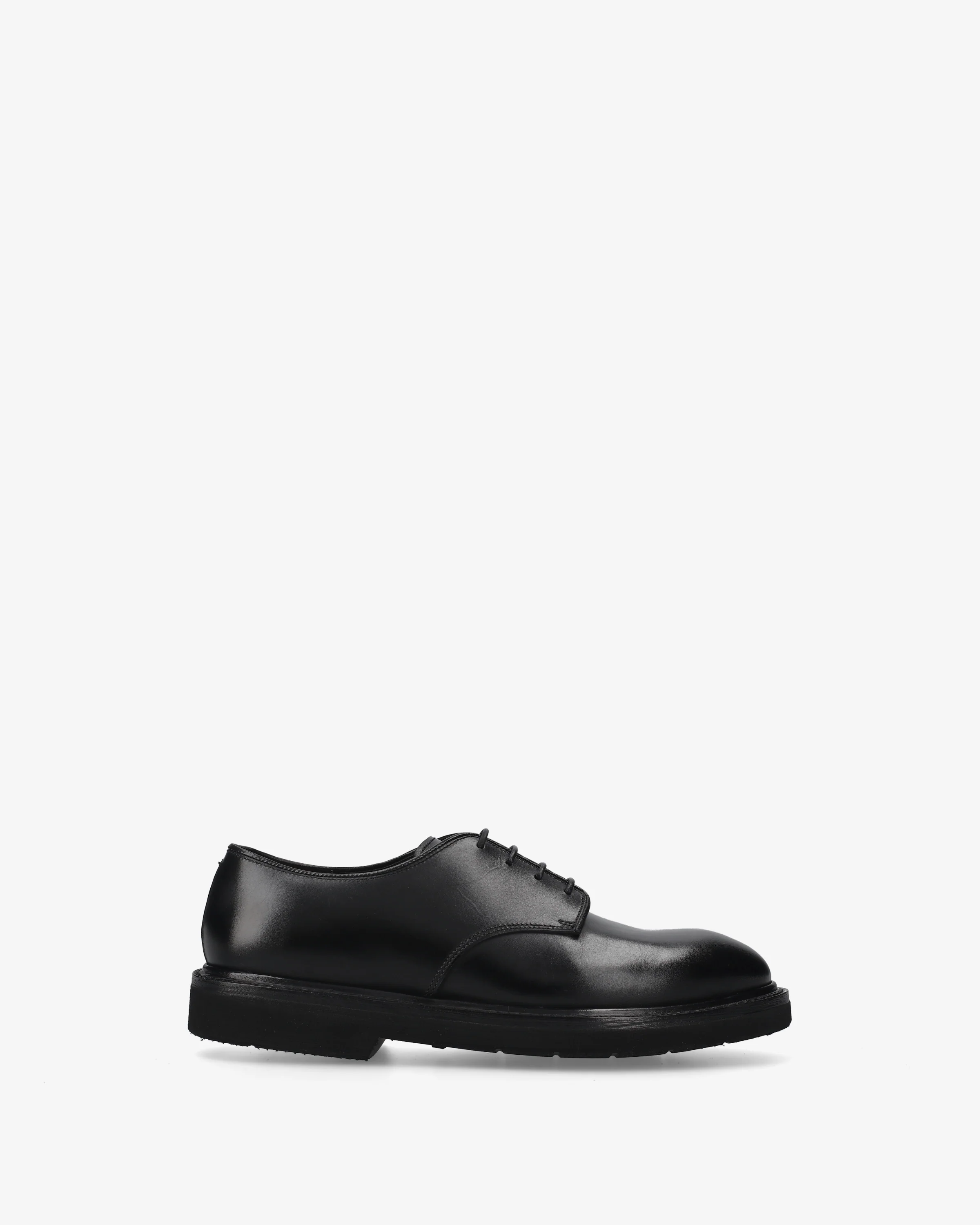Black Leather Laced Shoes