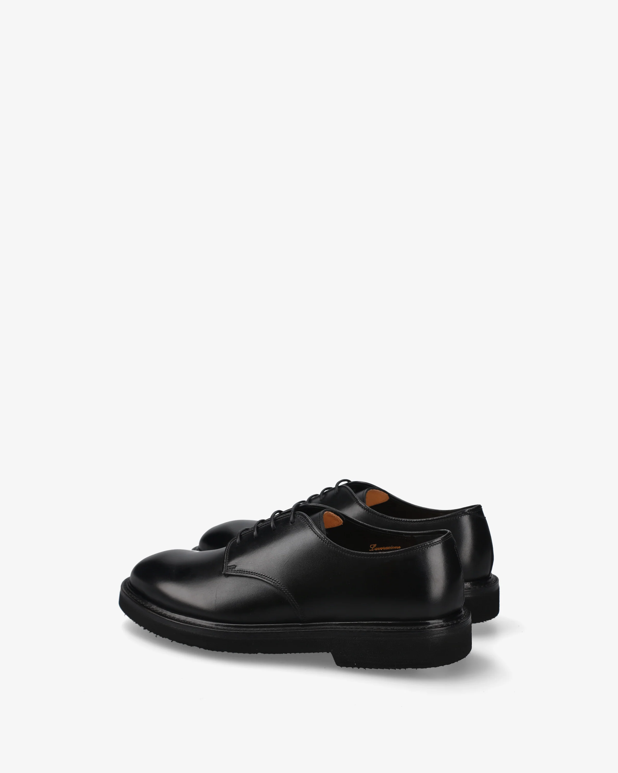 Black Leather Laced Shoes - Image 5
