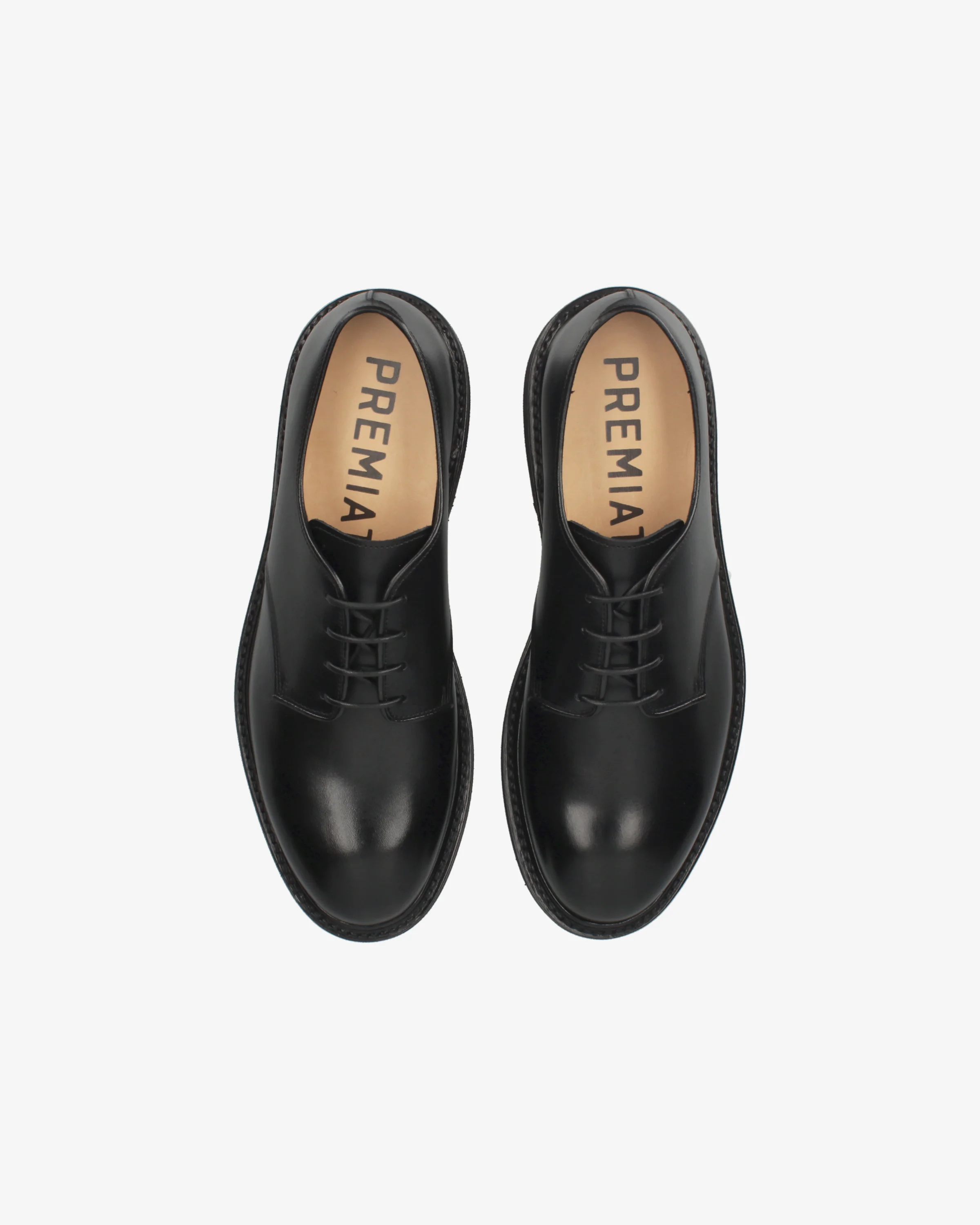 Black Leather Laced Shoes - Image 6