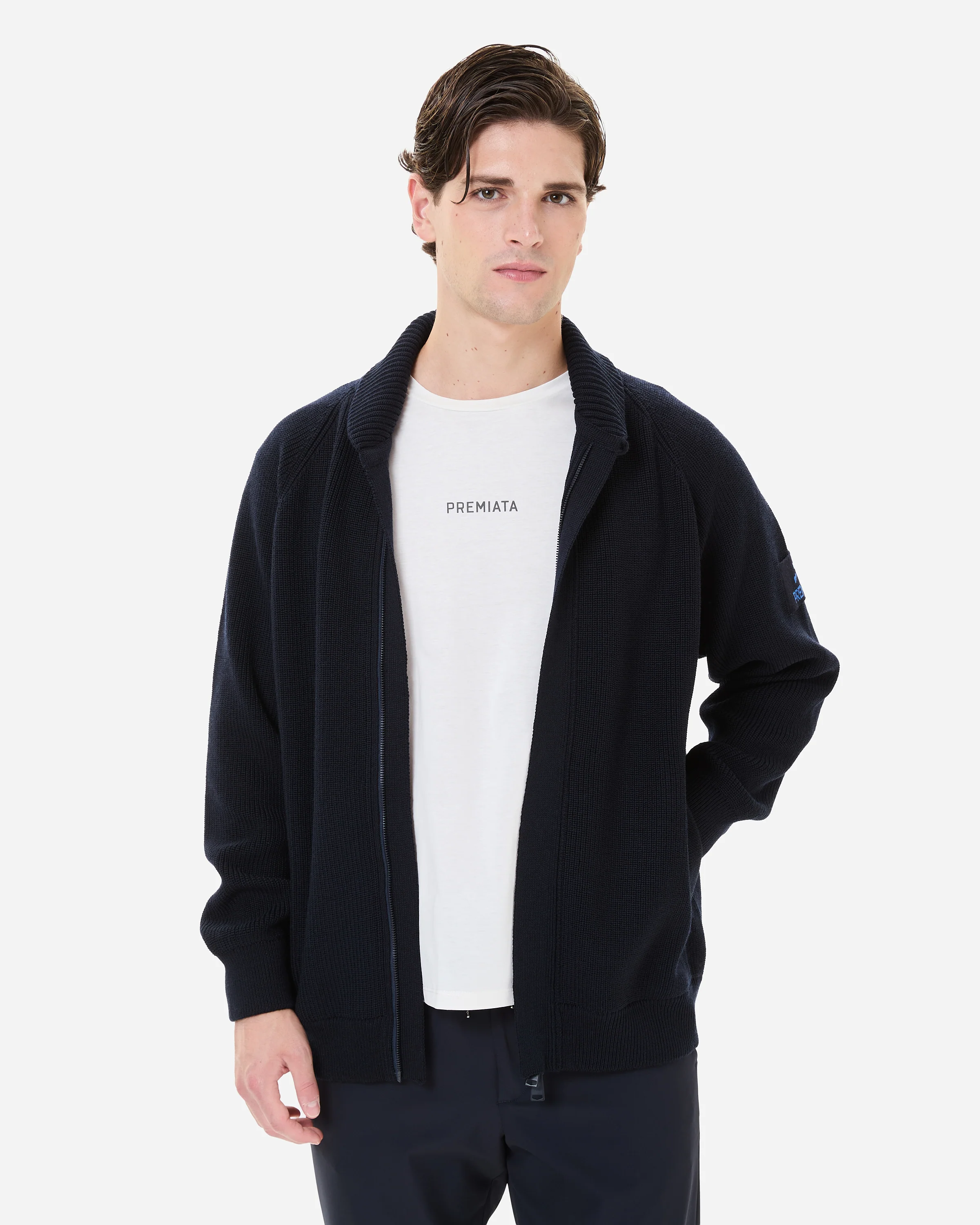 Wool and Teflon Jacket with Zip - Image 2