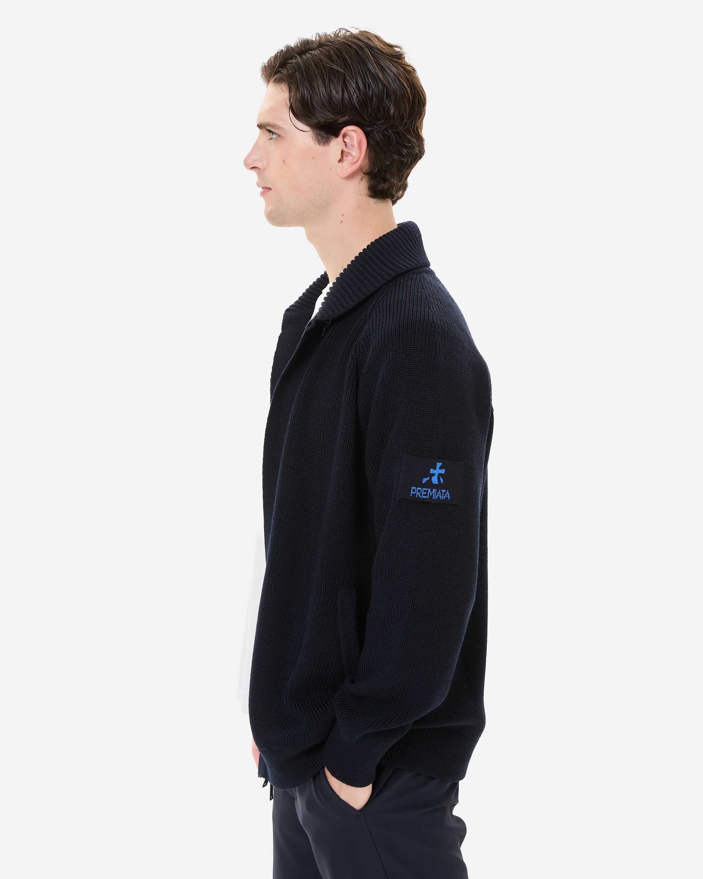 Wool and Teflon Jacket with Zip - Image 8