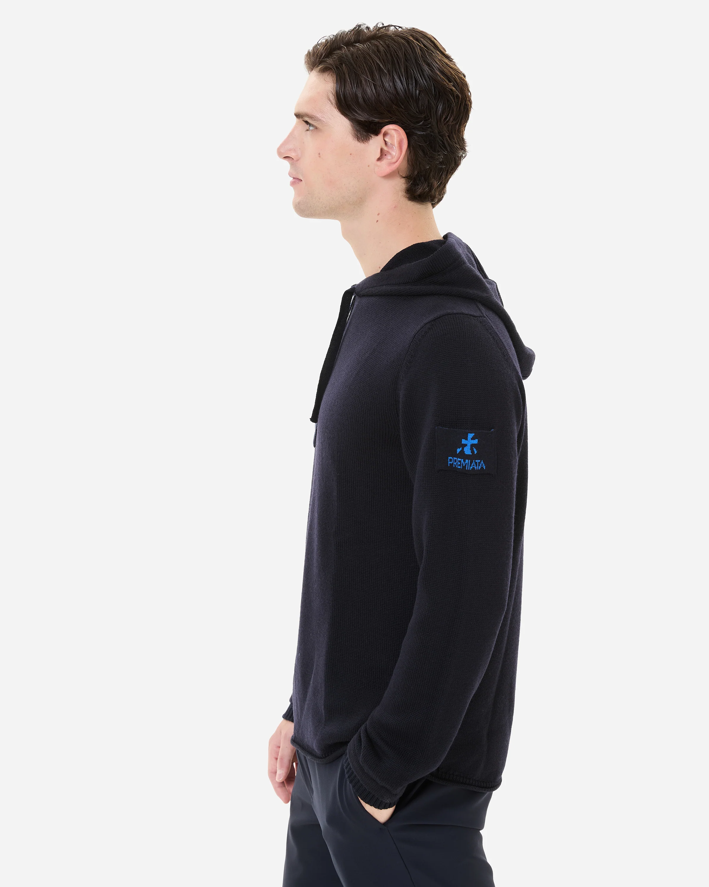 Wool sweater with hood - Image 5